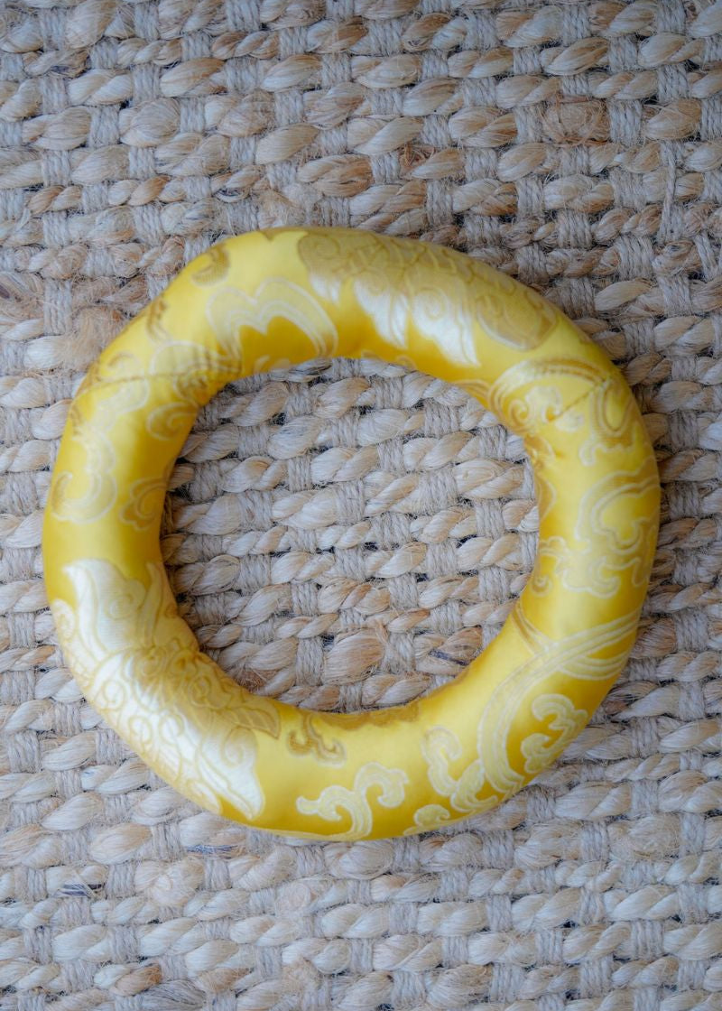 Ring Silk Cushion - Singing Bowl Companion