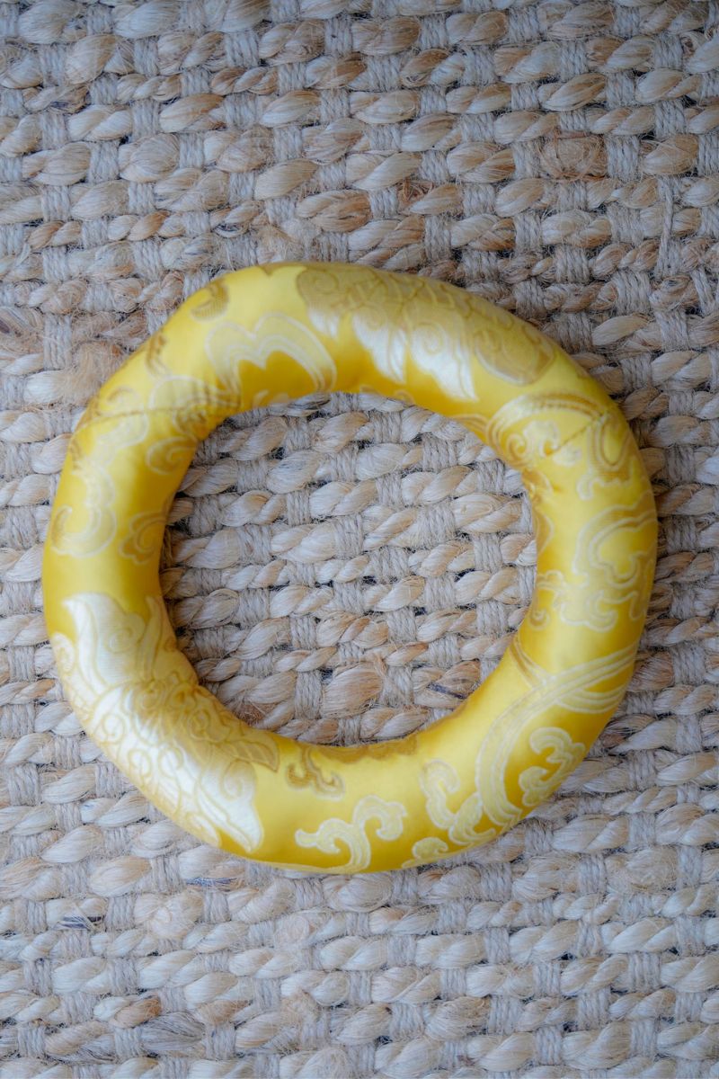 Ring Silk Cushion - Singing Bowl Companion