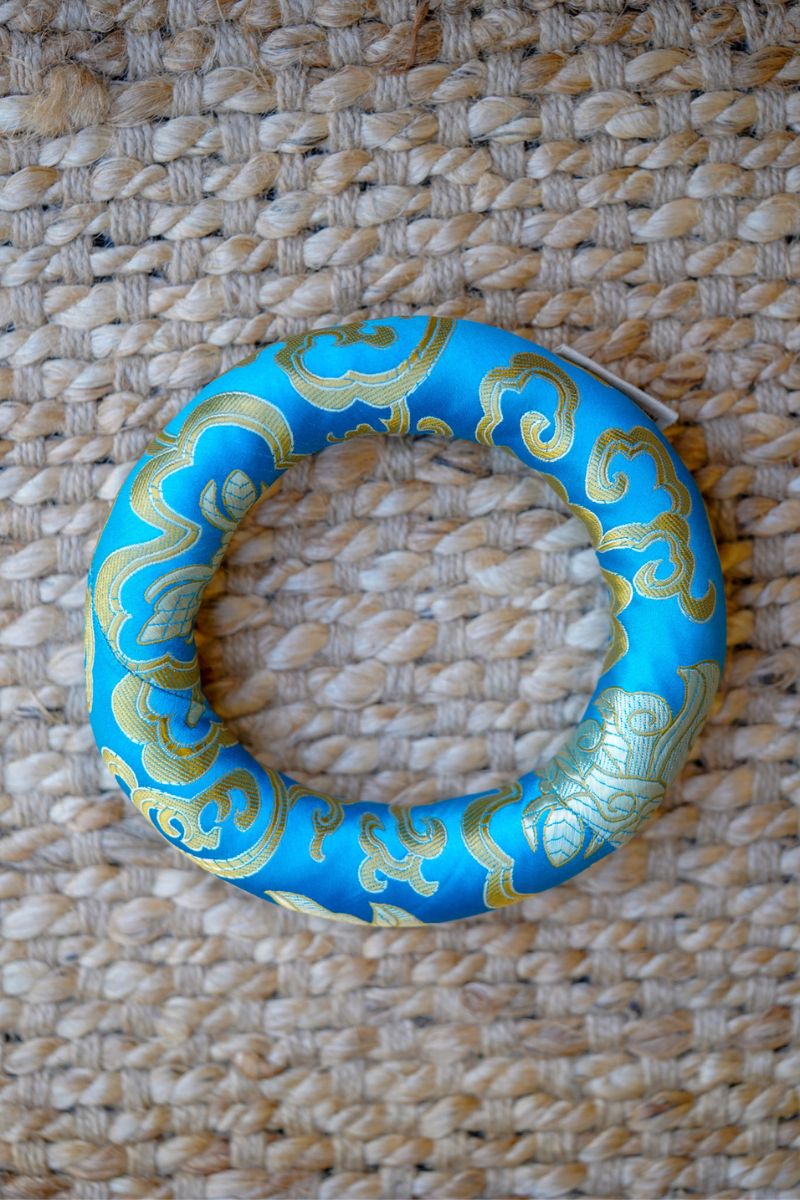 Ring Silk Cushion - Singing Bowl Companion