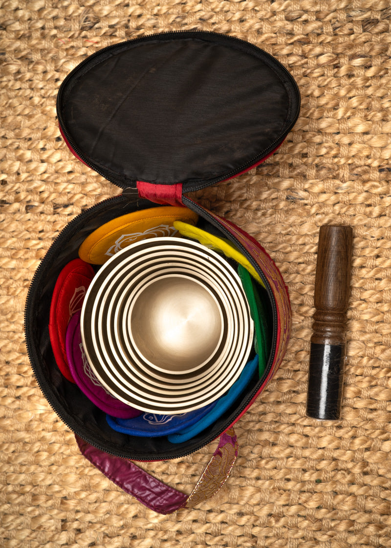 Chakra Harmonics Set singing bowls