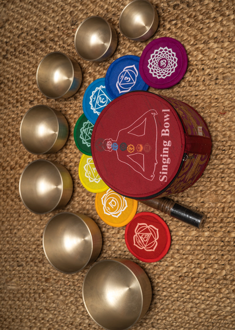 Chakra Harmonics Set singing bowls