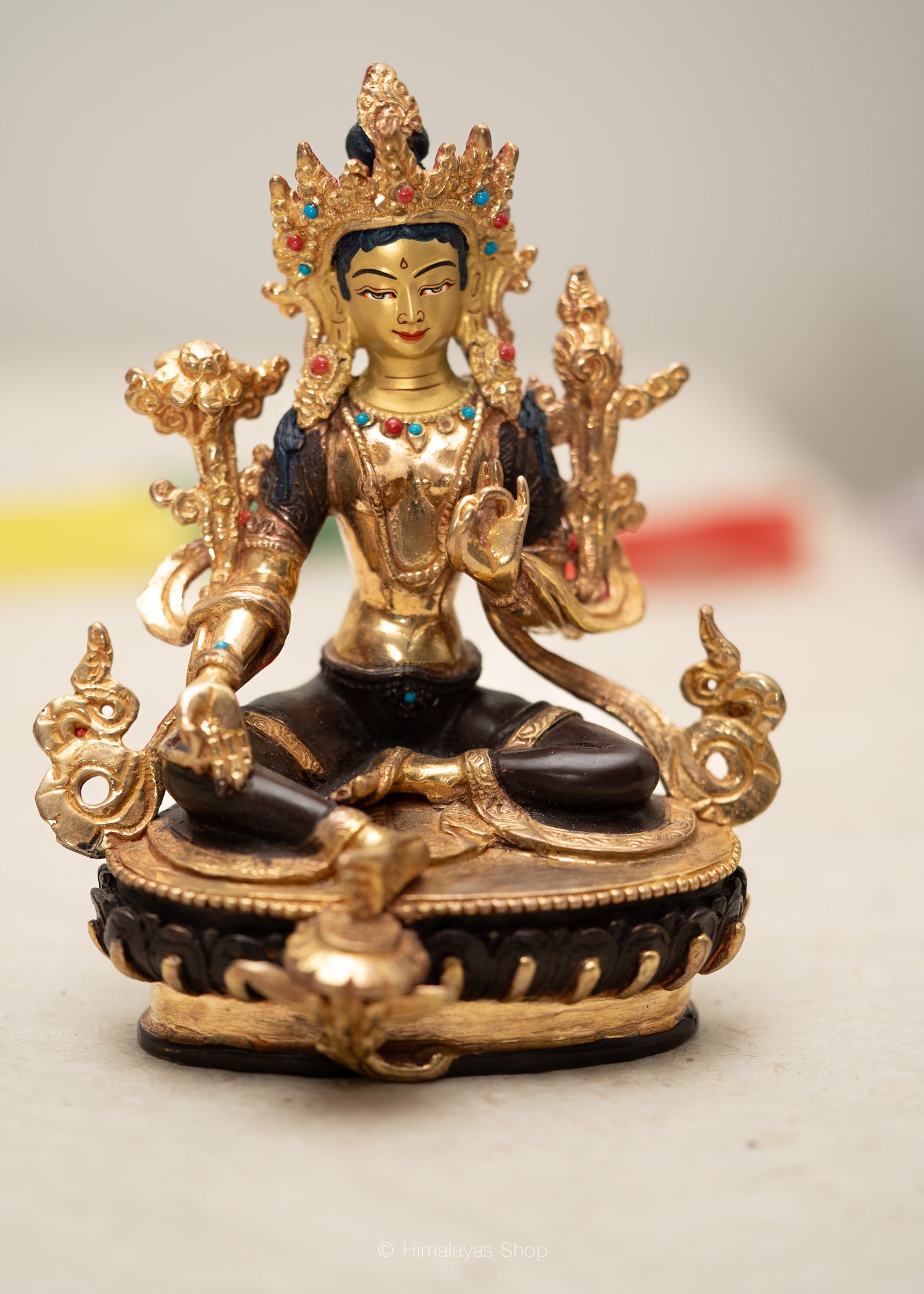 Green Tara Statue - Handcrafted  Tibetan Statue