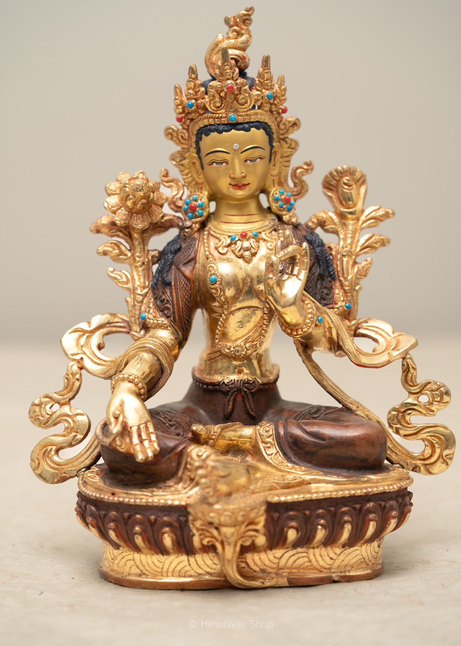 Green Tara Statue for prayer statue
