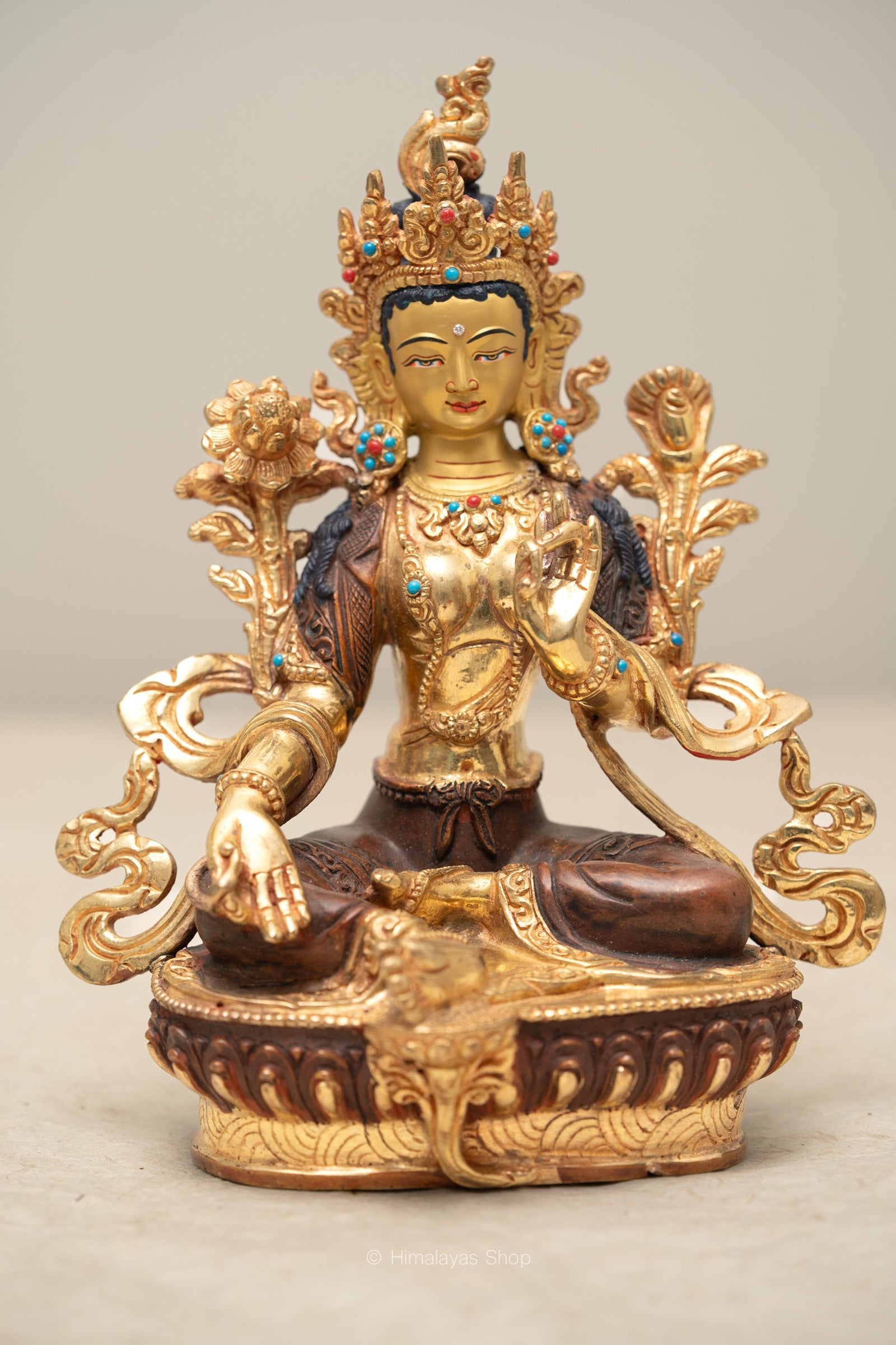 Green Tara Statue for prayer statue
