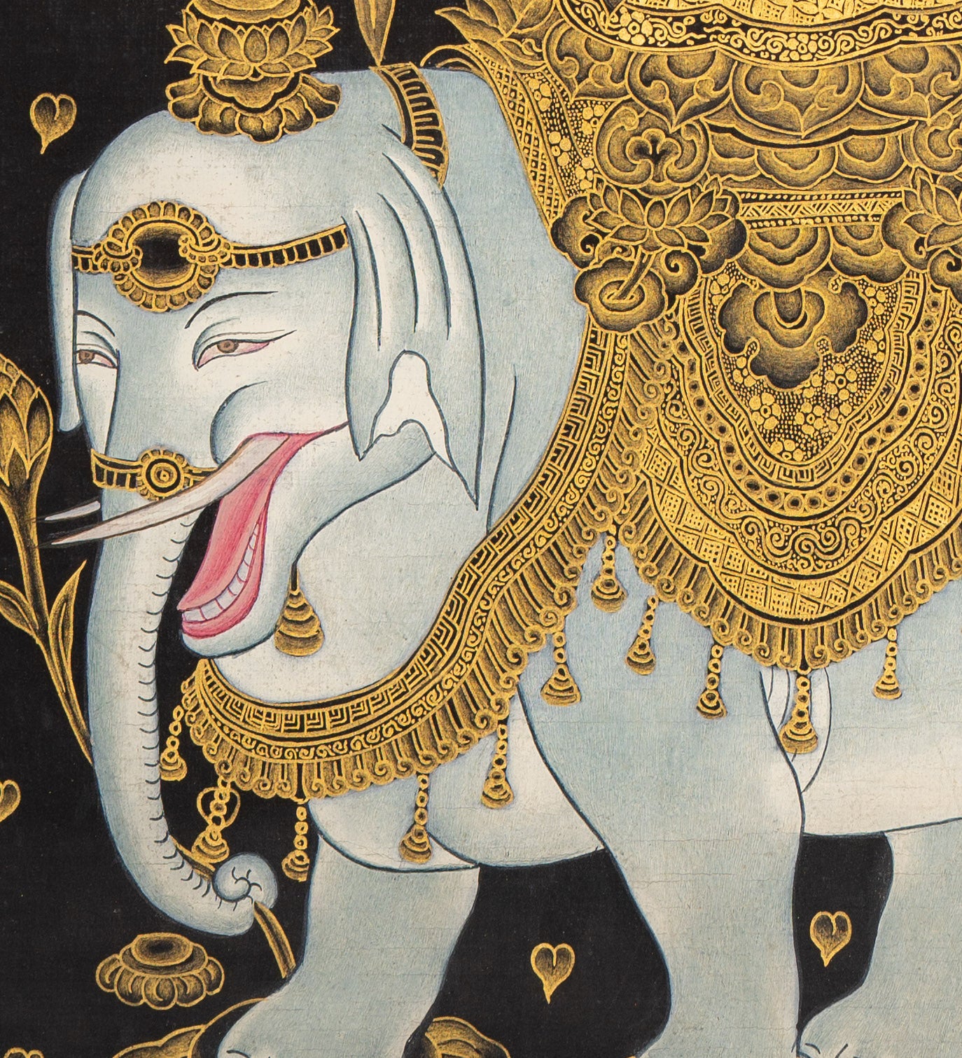 Japanese Buddha - Handpainted Art