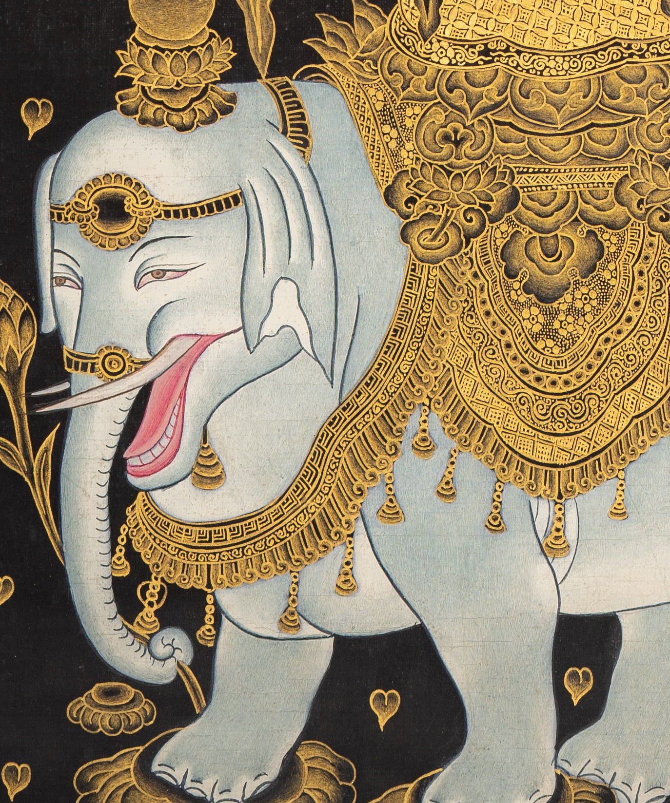 Japanese Buddha - Handpainted Art