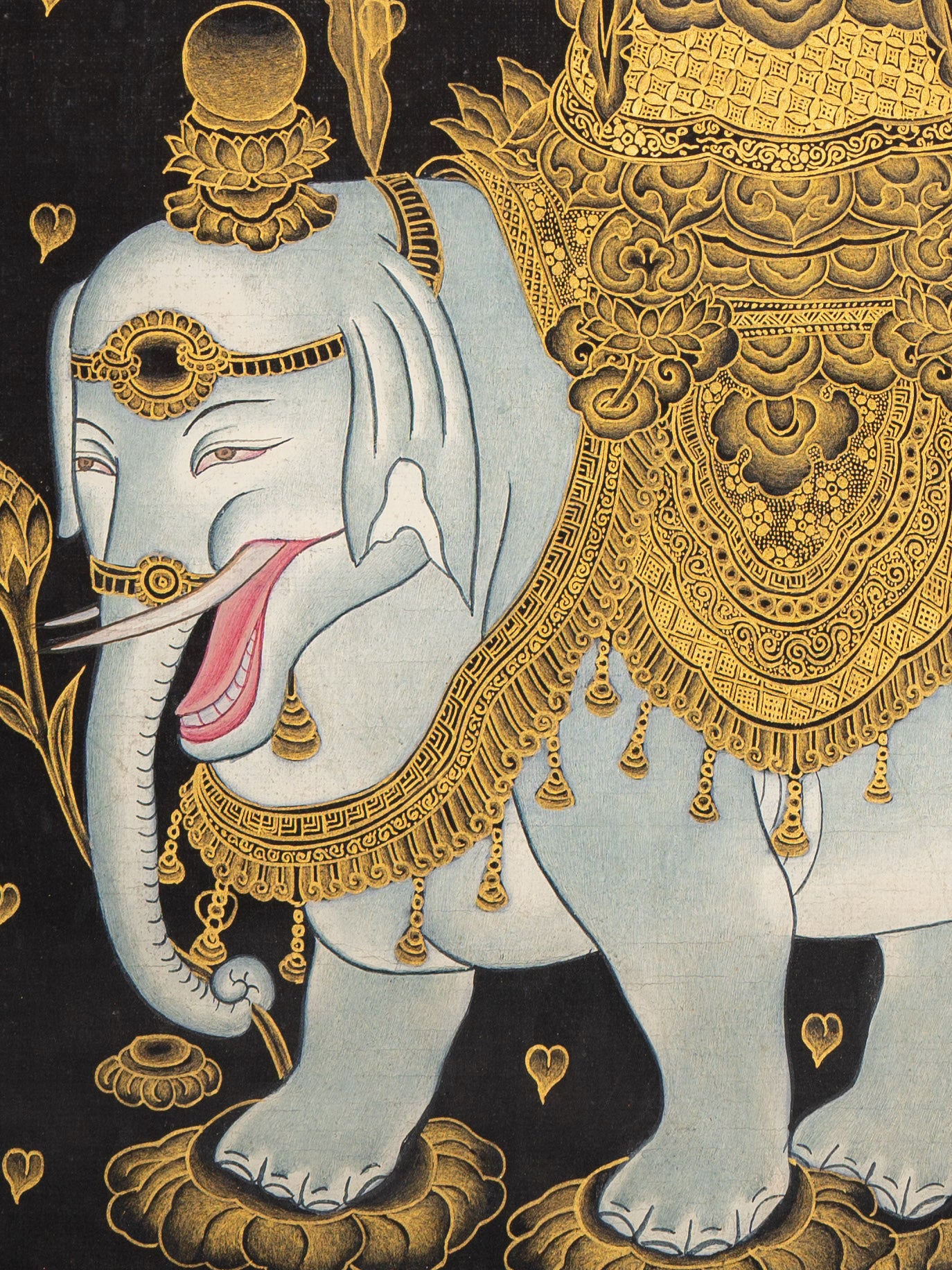 Japanese Buddha - Handpainted Art