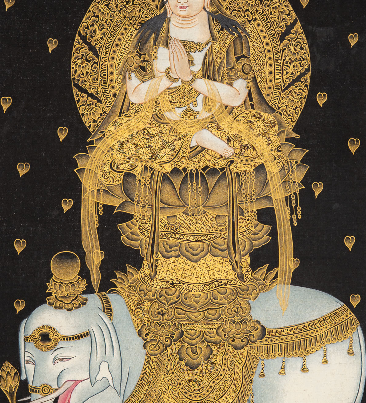 Japanese Buddha - Handpainted Art