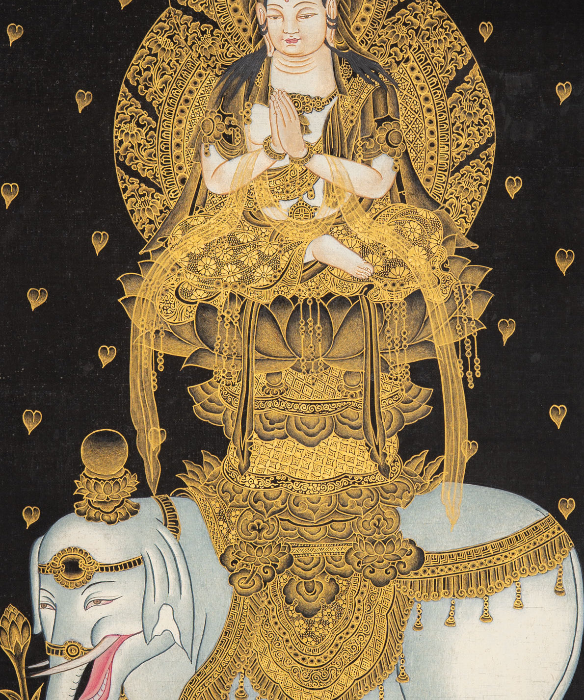 Japanese Buddha - Handpainted Art