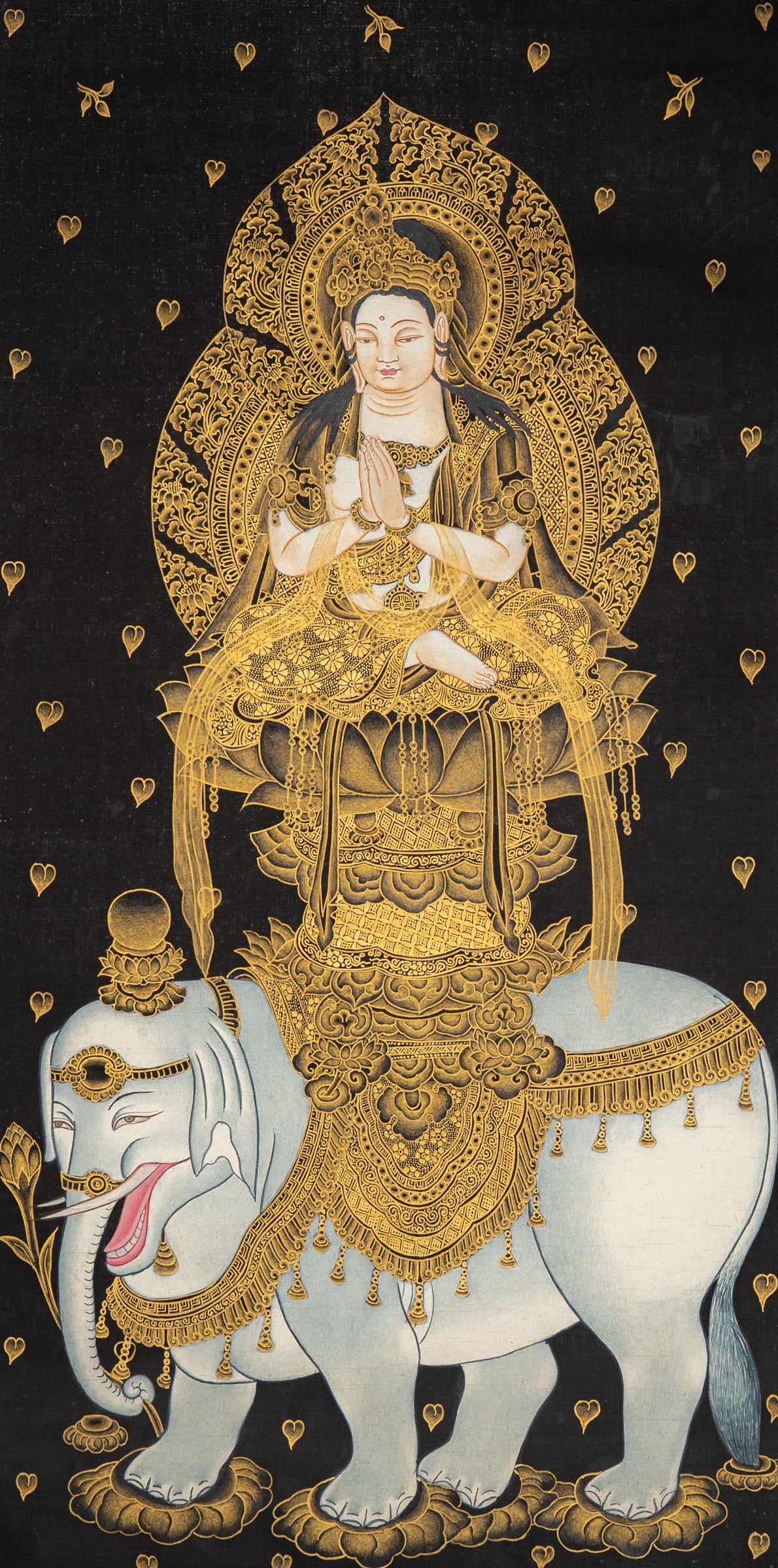 Japanese Buddha - Handpainted Art
