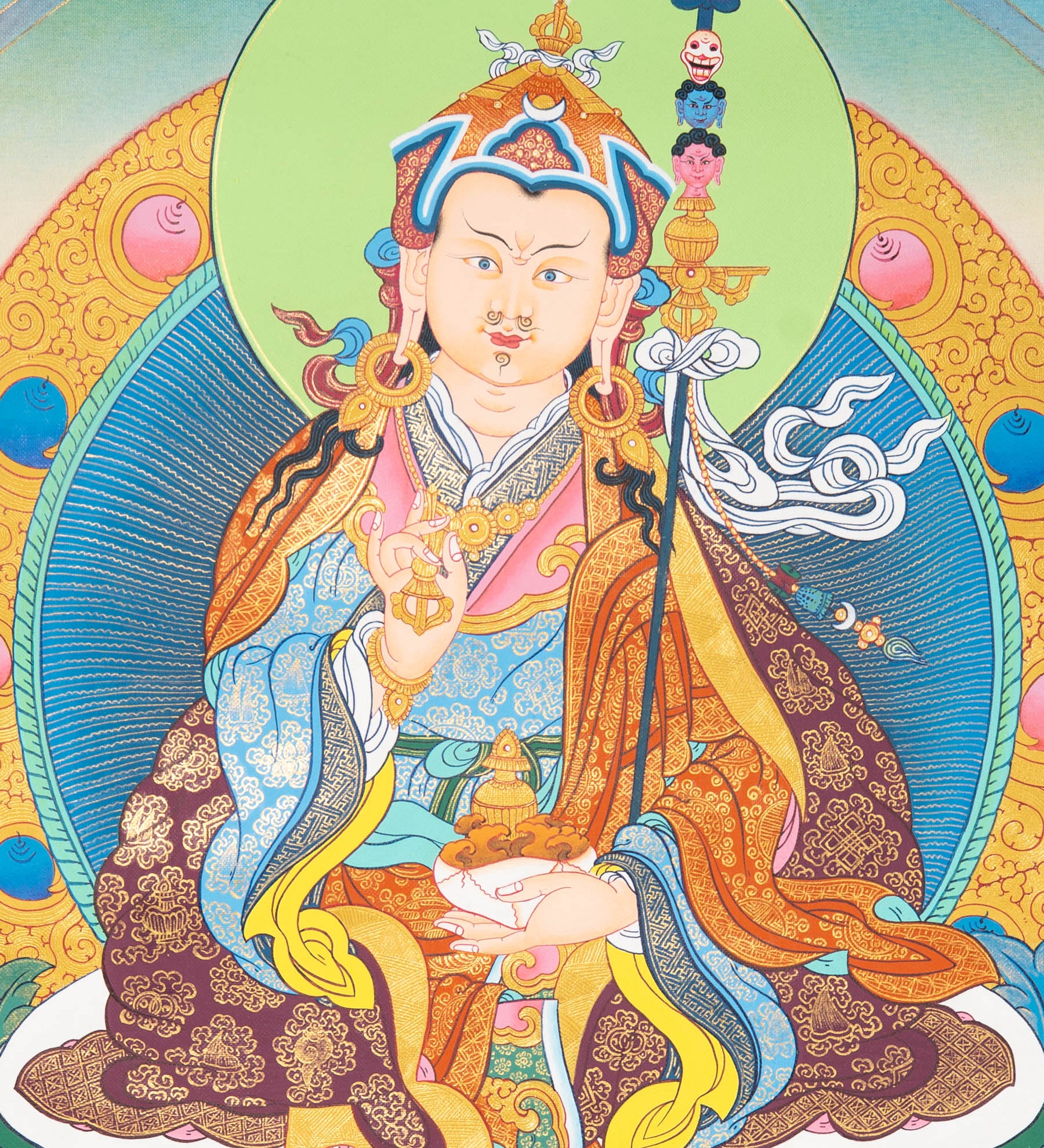 Guru Rinpoche Thangka - Tibetan Painting
