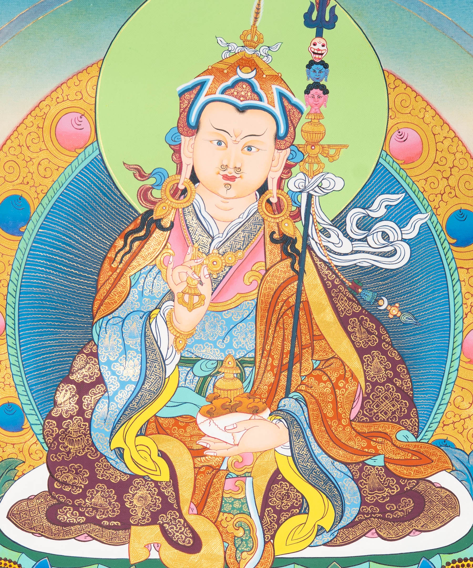 Guru Rinpoche Thangka - Tibetan Painting