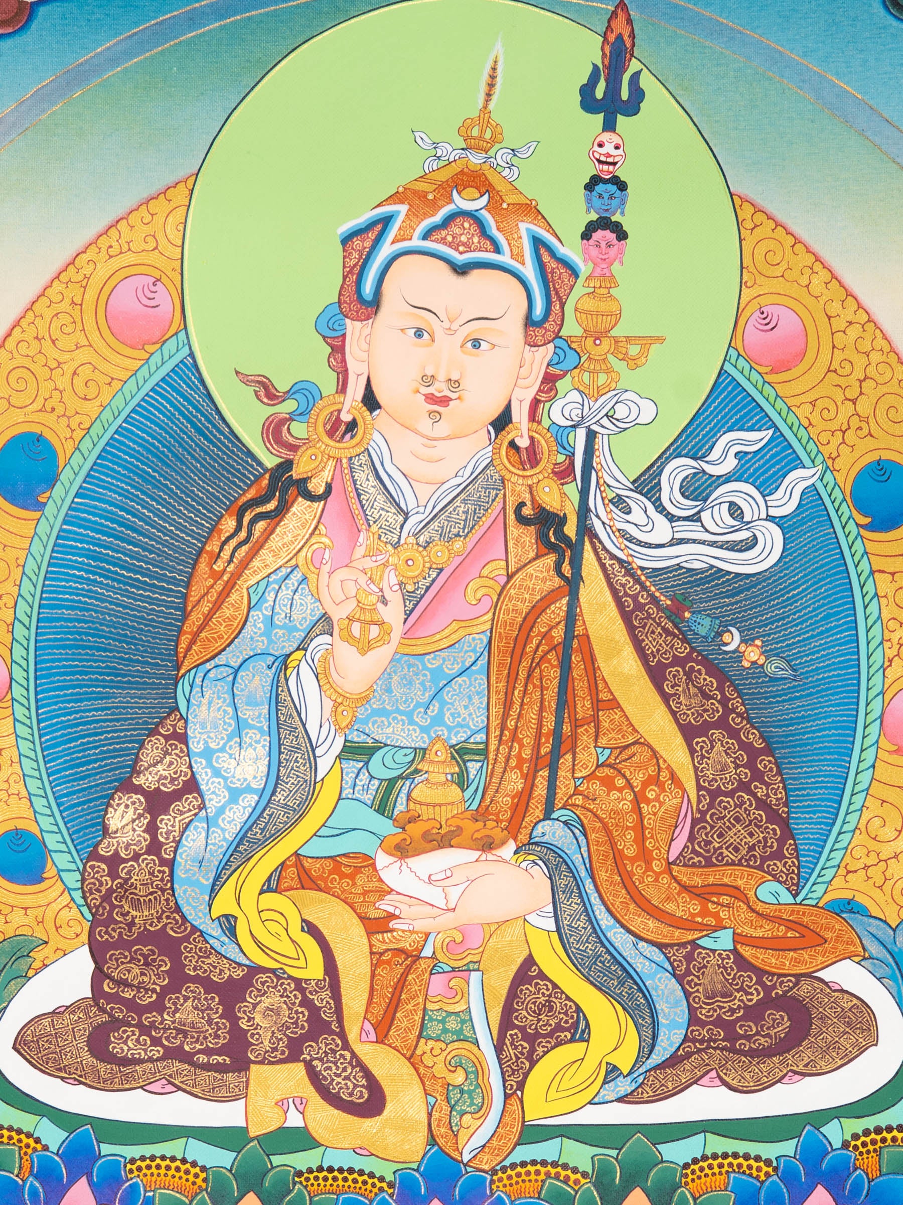 Guru Rinpoche Thangka - Tibetan Painting