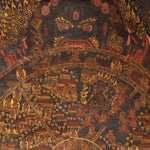 Antique Wheel of Life Thangka - Handpainted Tibetan Art