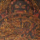 Antique Wheel of Life Thangka - Handpainted Tibetan Art