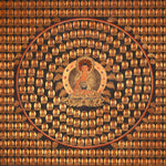 1000 Buddha Thangka - Sacred Tibetan Painting