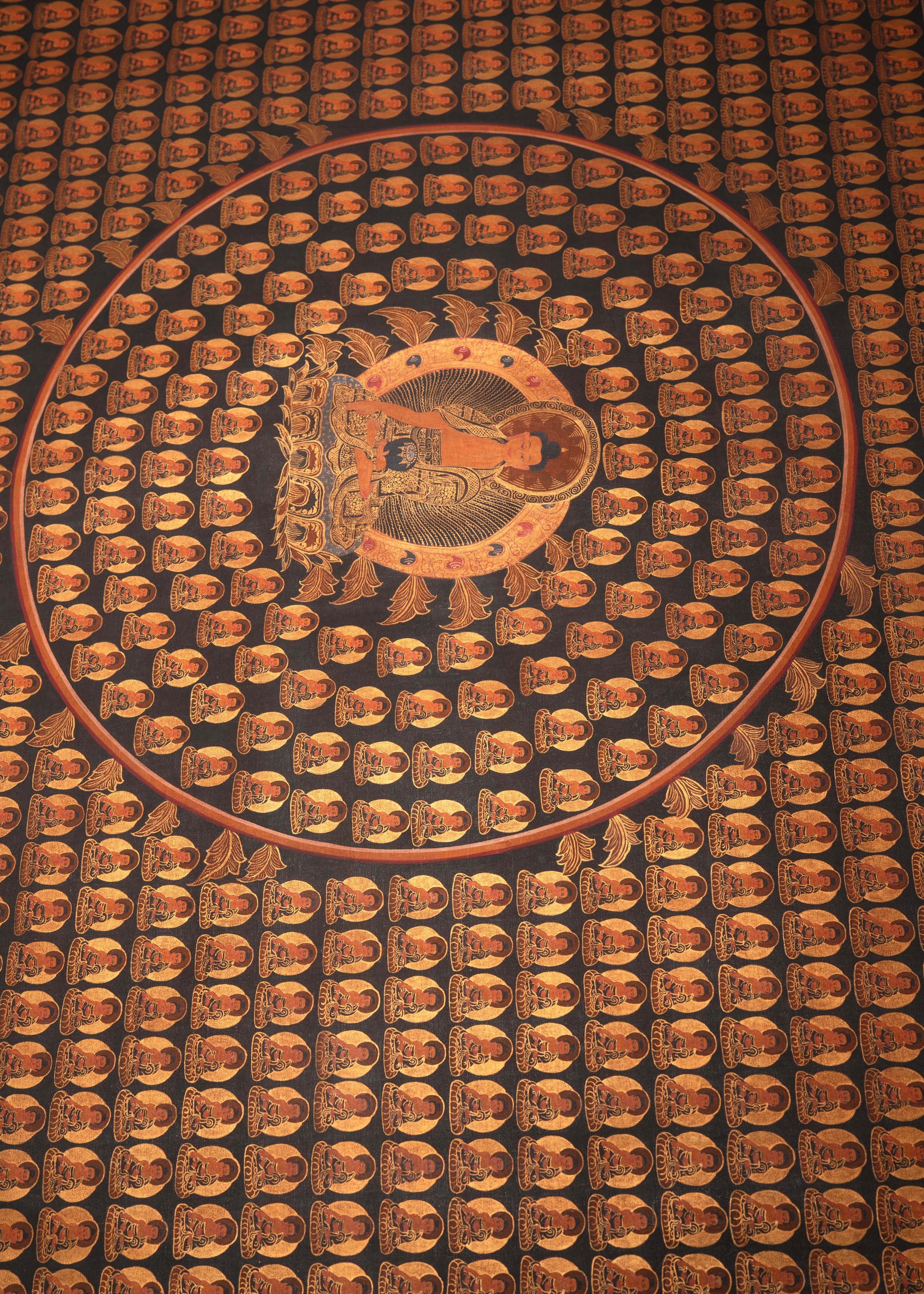 1000 Buddha Thangka - Sacred Tibetan Painting