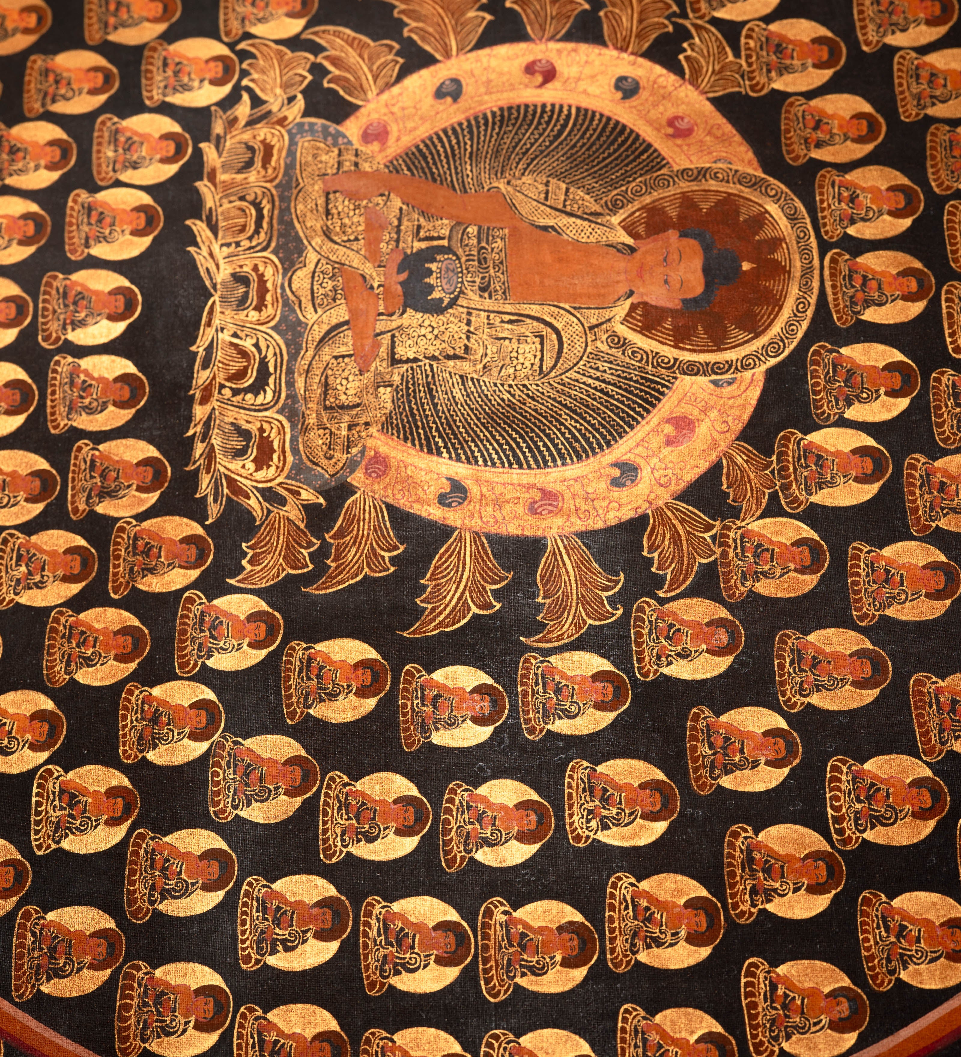 1000 Buddha Thangka - Sacred Tibetan Painting