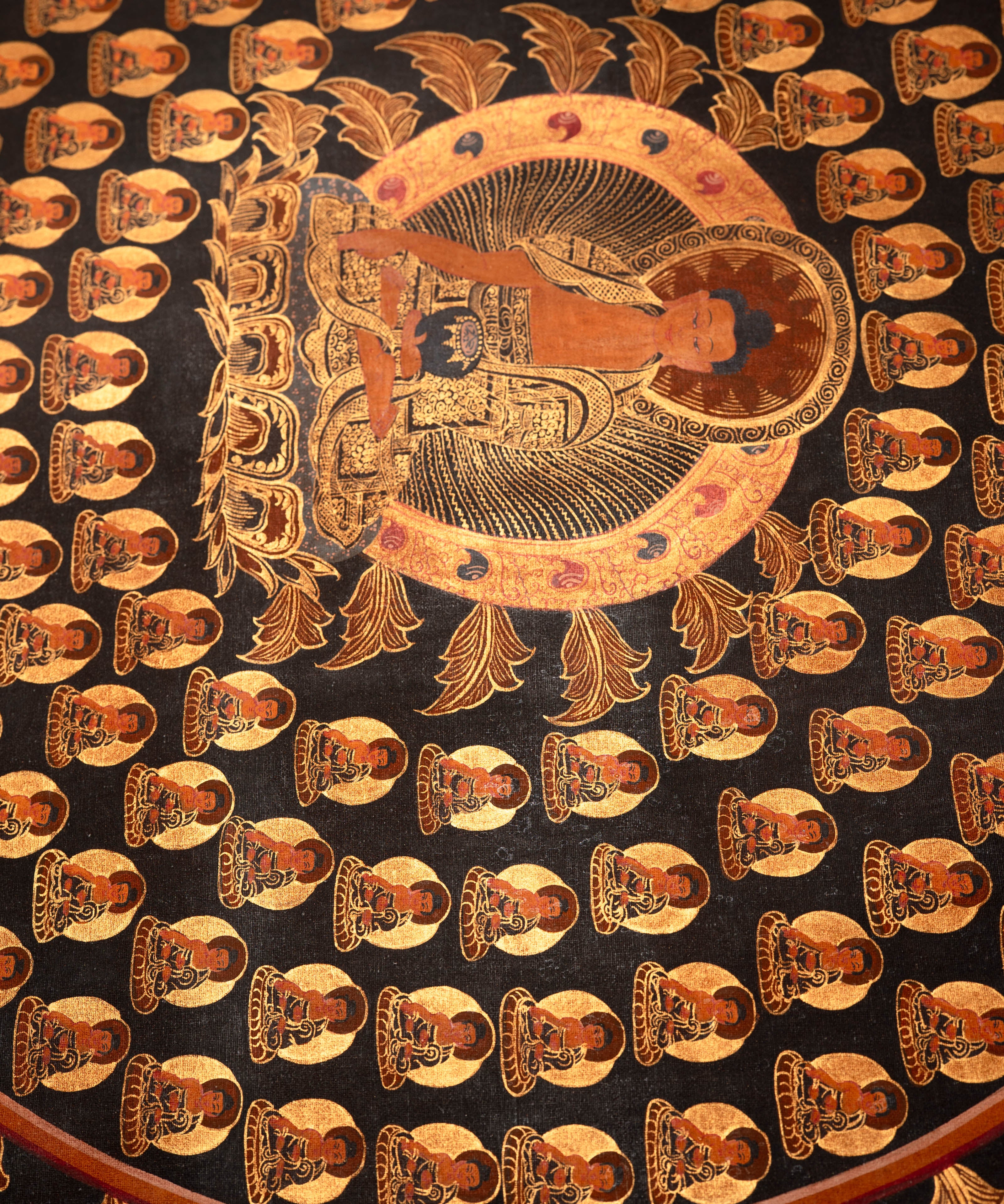 1000 Buddha Thangka - Sacred Tibetan Painting