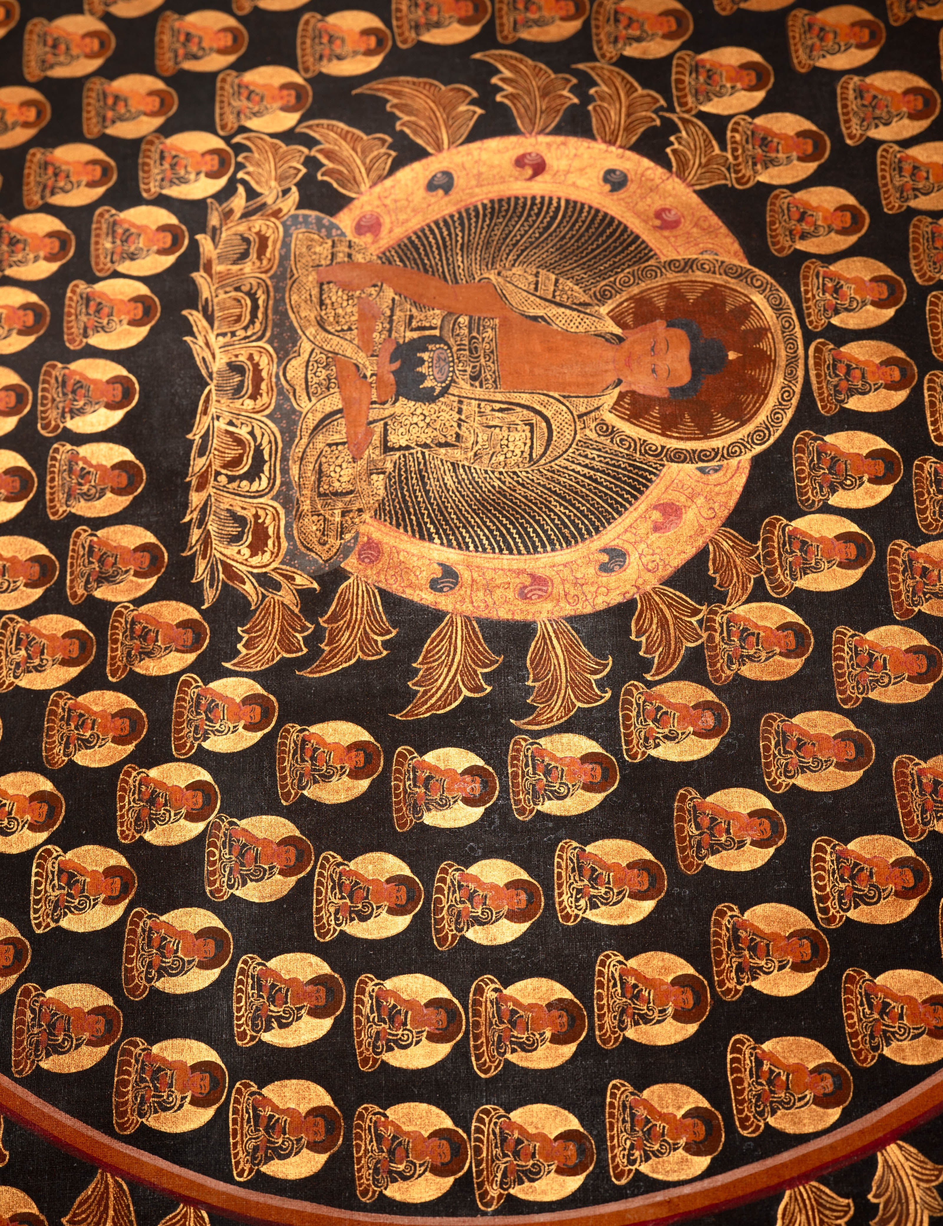 1000 Buddha Thangka - Sacred Tibetan Painting