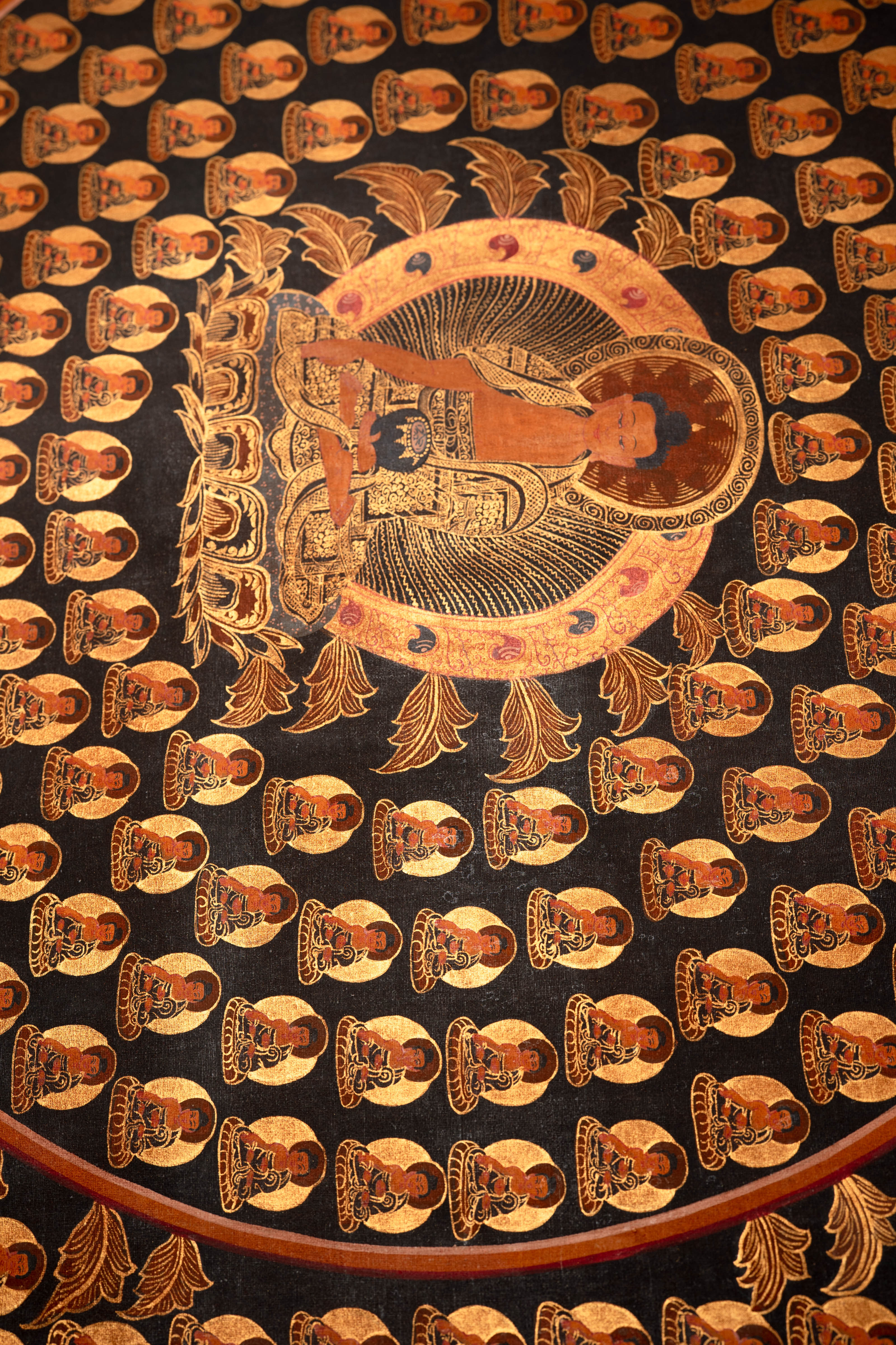 1000 Buddha Thangka - Sacred Tibetan Painting