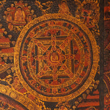 Antique Buddha Mandala Thangka - Sacred Painting 