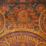 Antique Buddha Mandala Thangka - Sacred Painting 