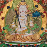 Manjushri Thangka Painting - Handpainted Art