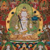 Manjushri Thangka Painting - Handpainted Art