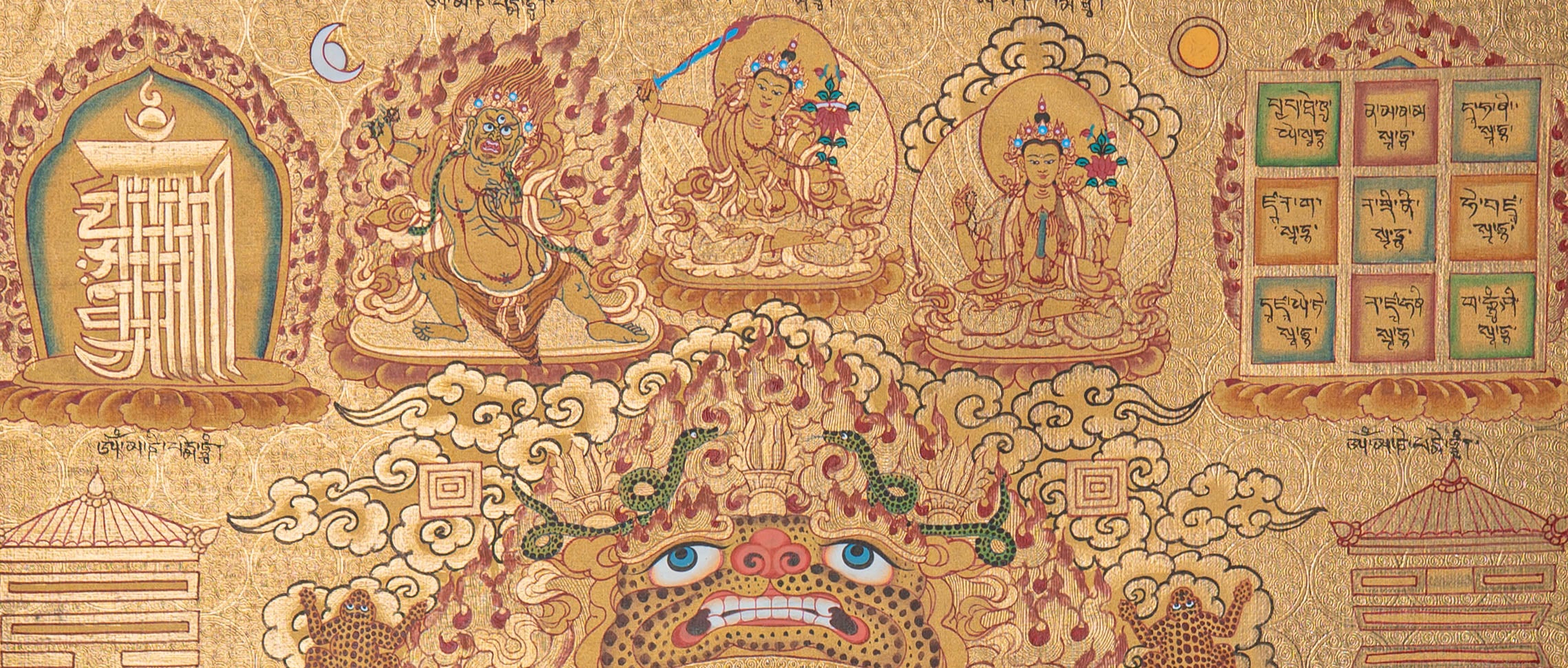 Tibetan Astrology Thangka -  Handpainted  Painting