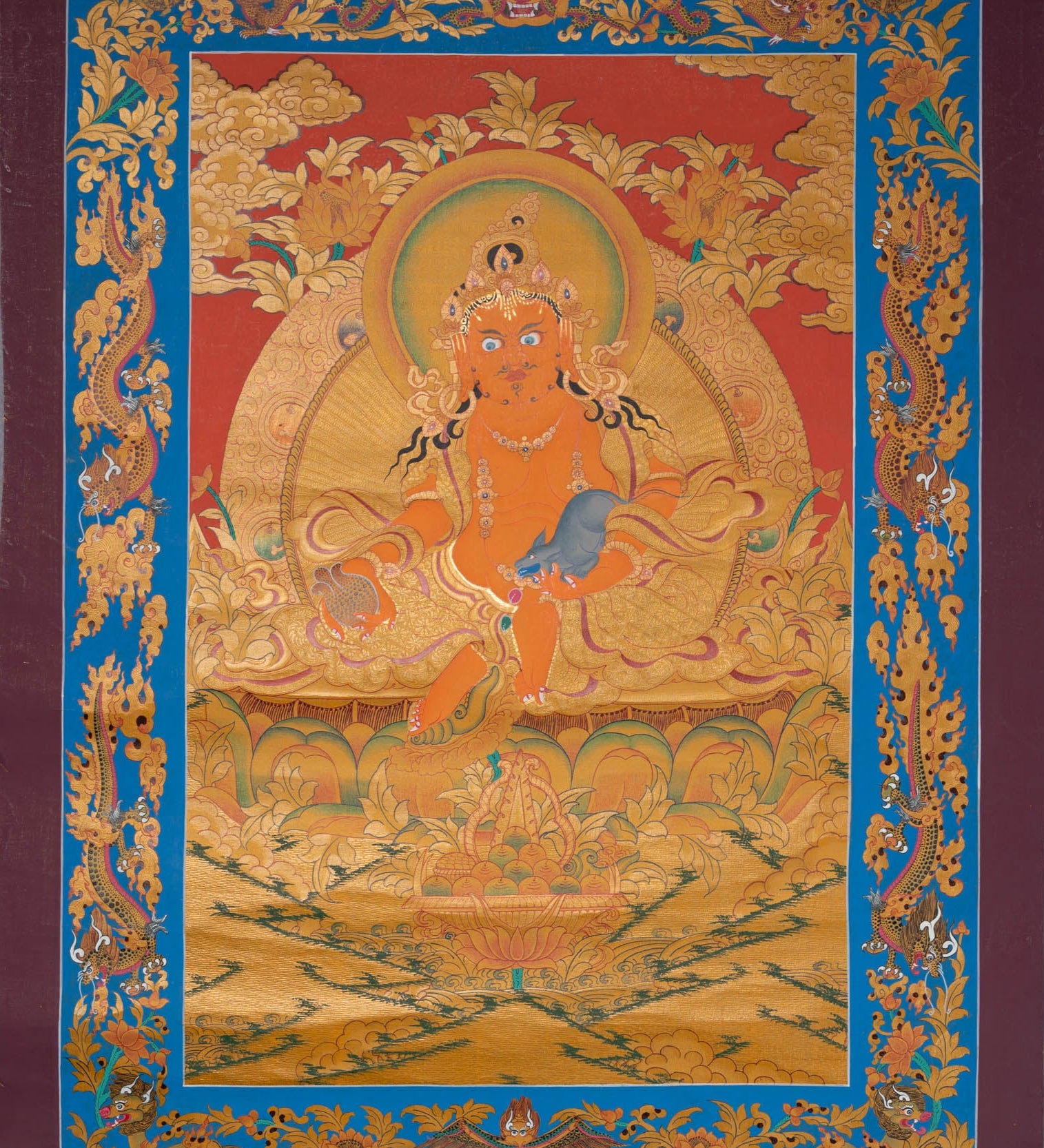 Zambala Thangka - Sacred painting  