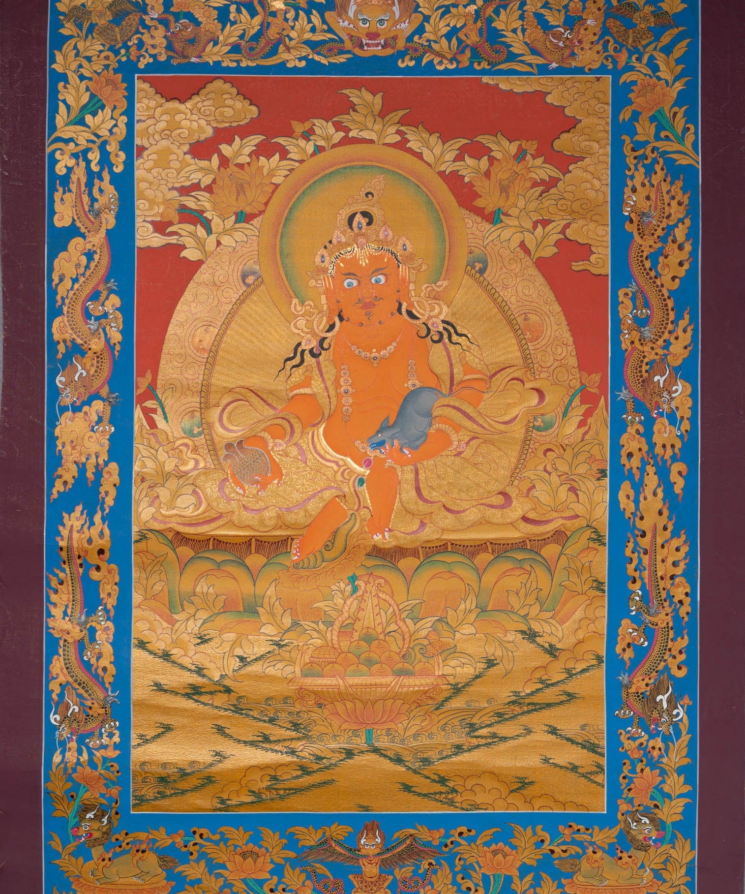 Zambala Thangka - Sacred painting  