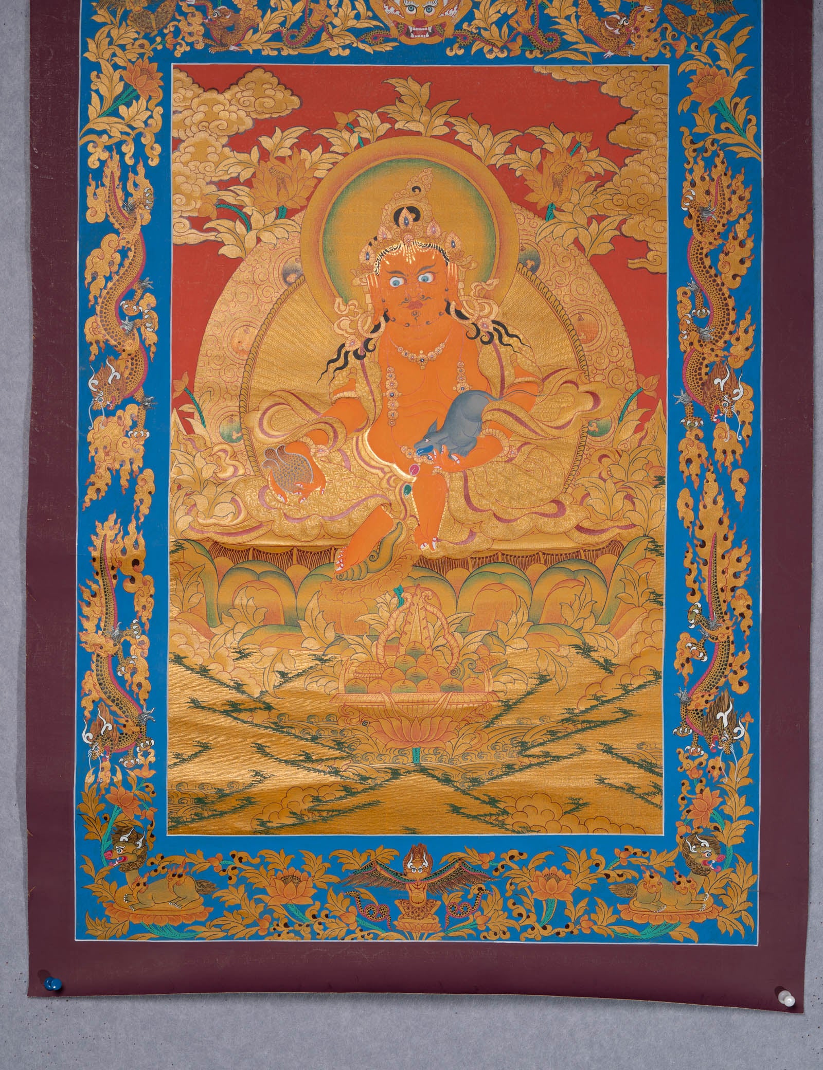 Zambala Thangka - Sacred painting  