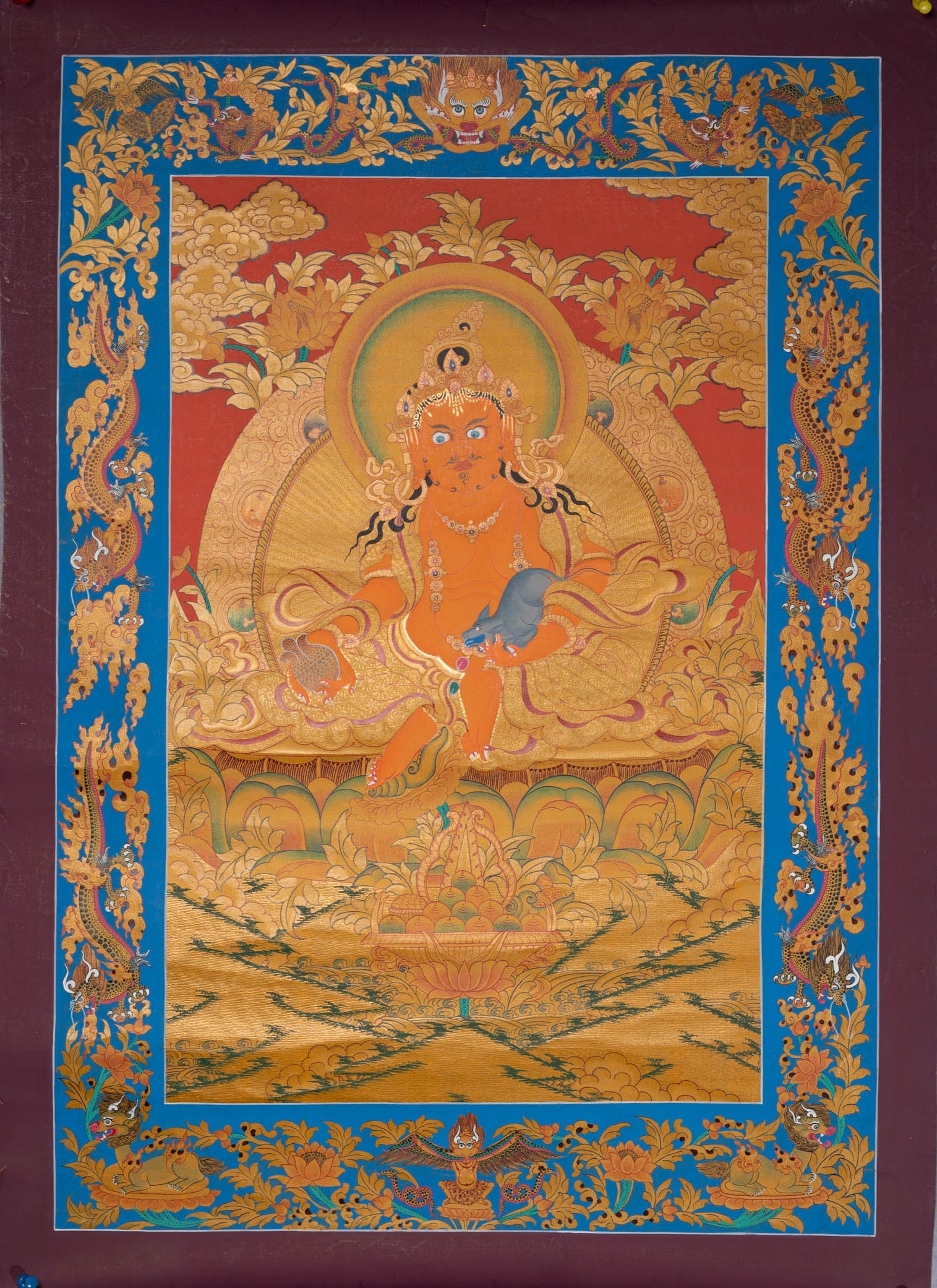 Zambala Thangka - Sacred painting  