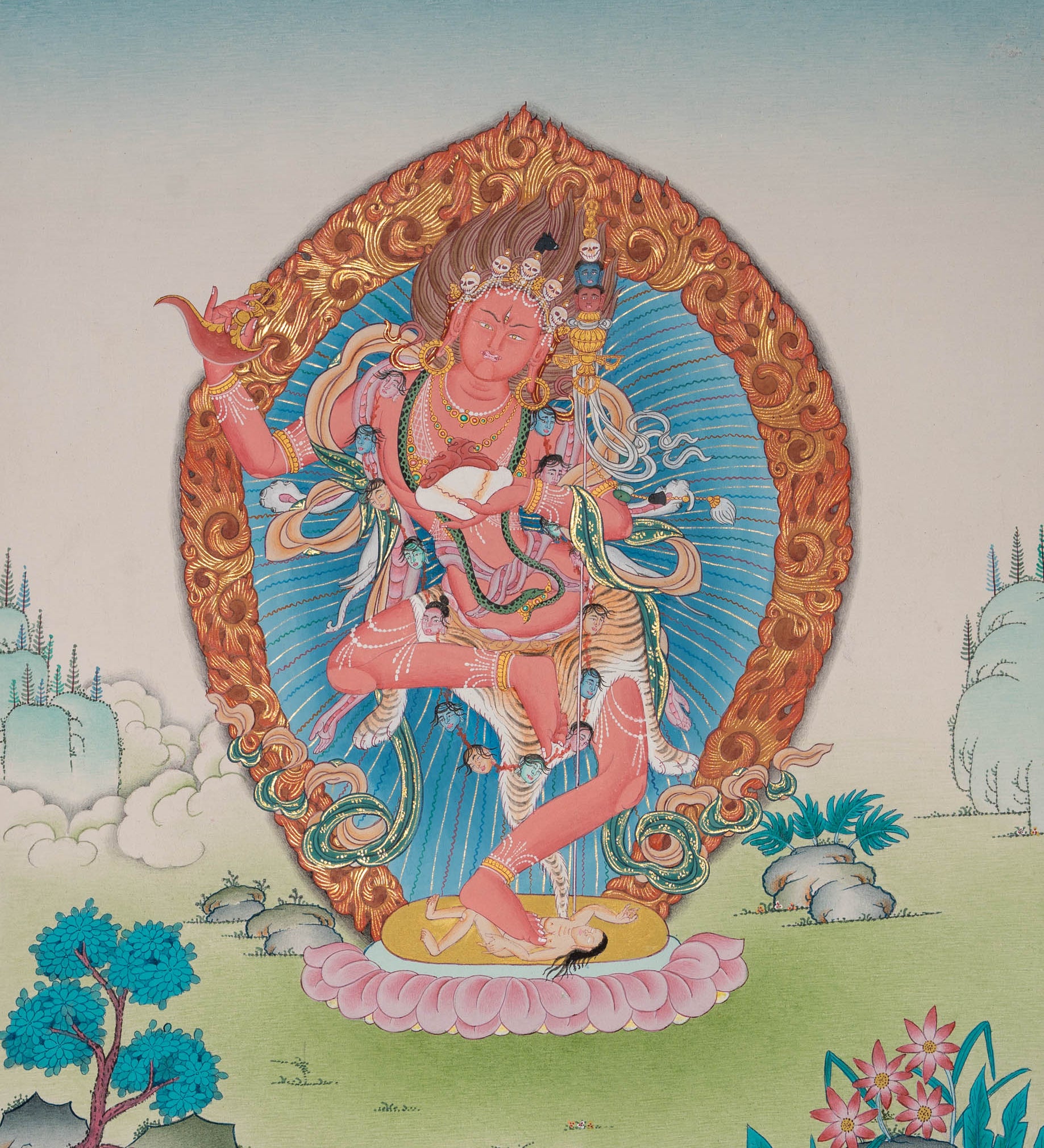 Kurkulla (Red Tara) – Sacred Painting
