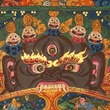 Wheel of Life Thangka Painting (Bhavachakra) - Handpainted Art