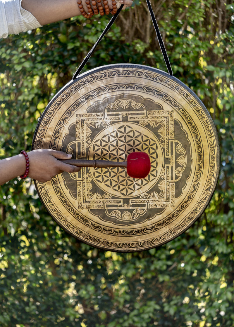 Seed of life Gong for rituals.