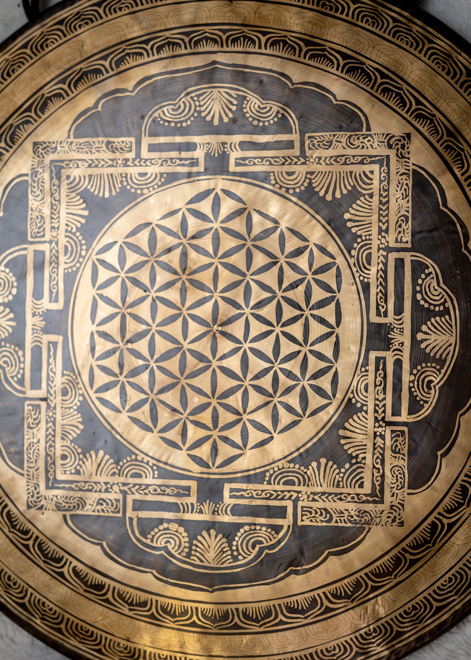 Seed of life Gong for rituals.