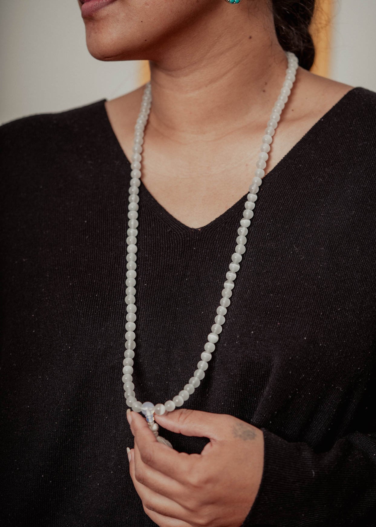 Selenite Mala – 108 Beads for Energy Cleansing 