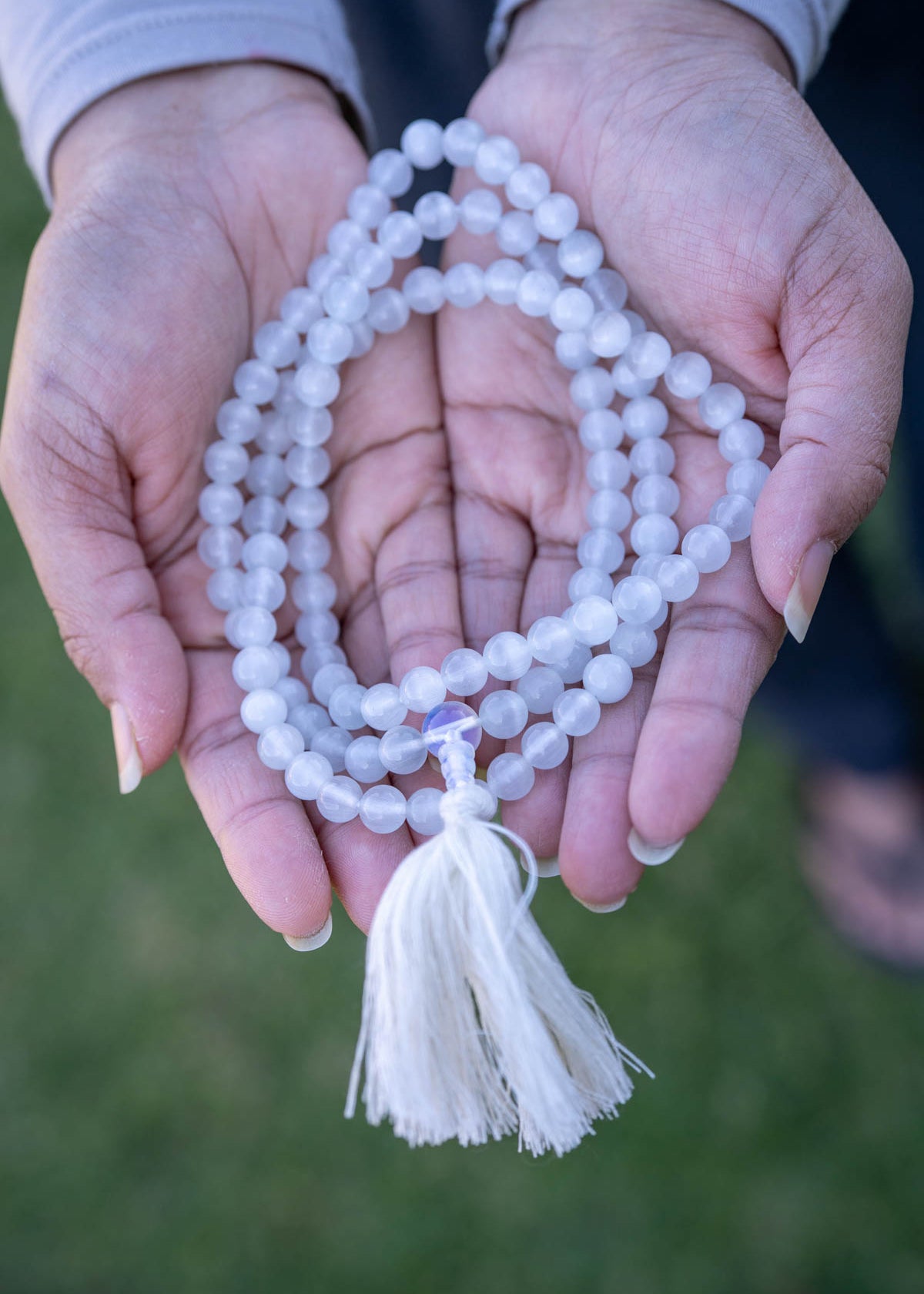 Selenite Mala – 108 Beads for Energy Cleansing 