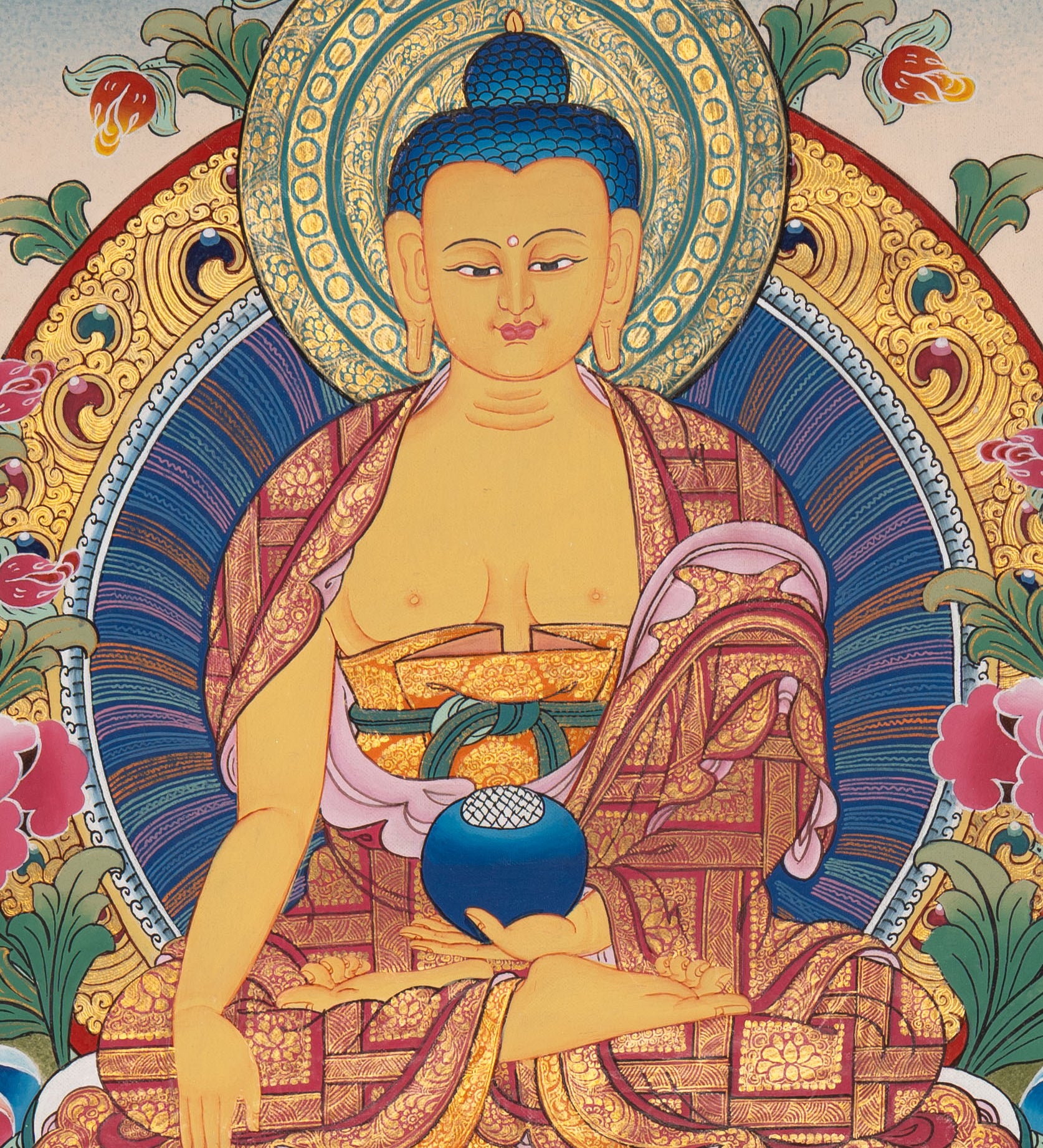  Shakyamuni Buddha Thangka - Tibetan Painting