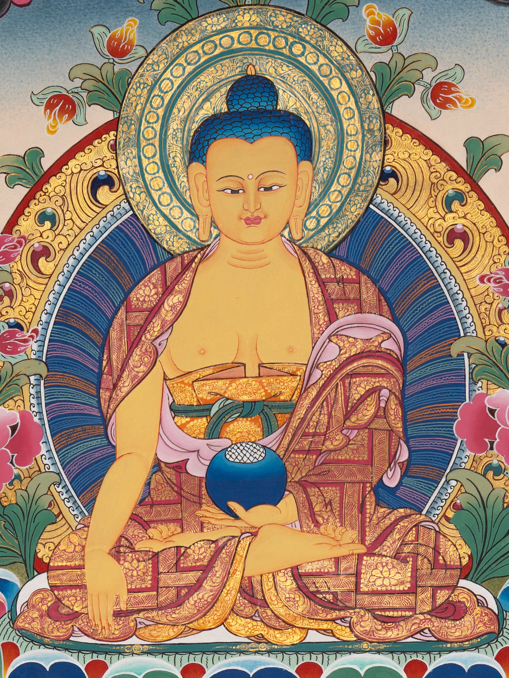  Shakyamuni Buddha Thangka - Tibetan Painting