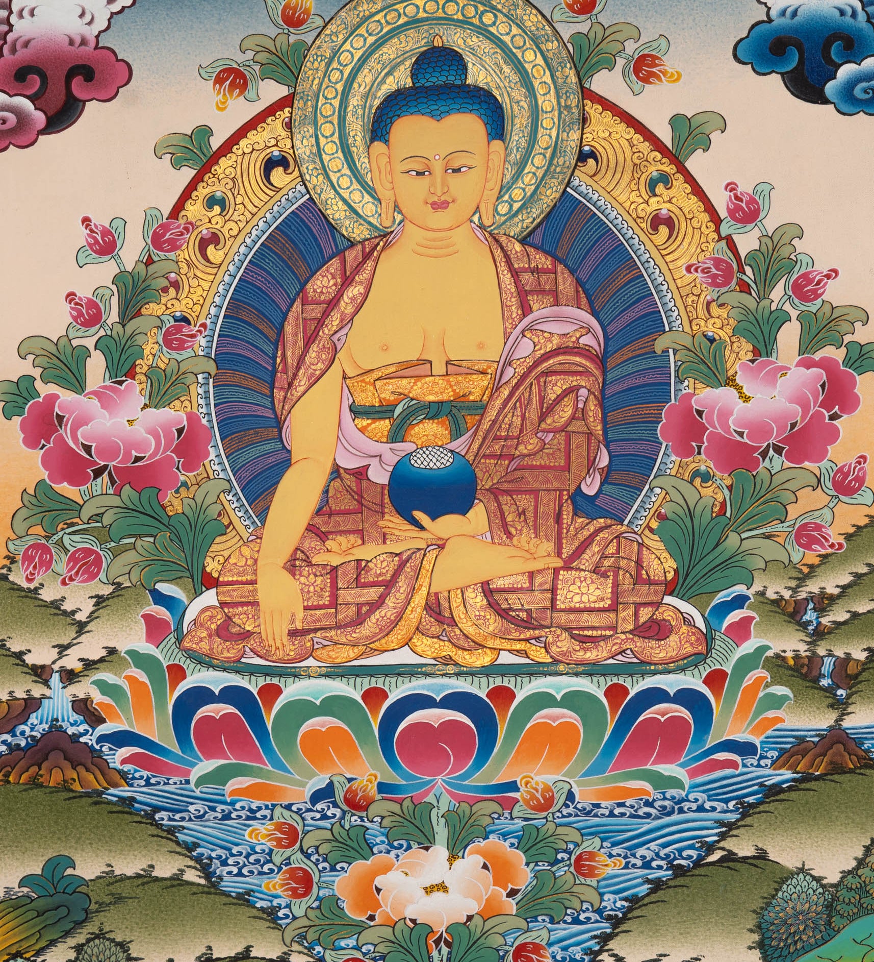  Shakyamuni Buddha Thangka - Tibetan Painting
