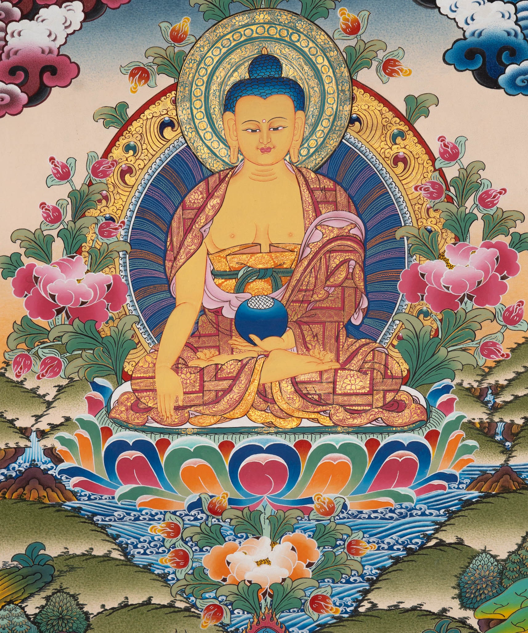  Shakyamuni Buddha Thangka - Tibetan Painting