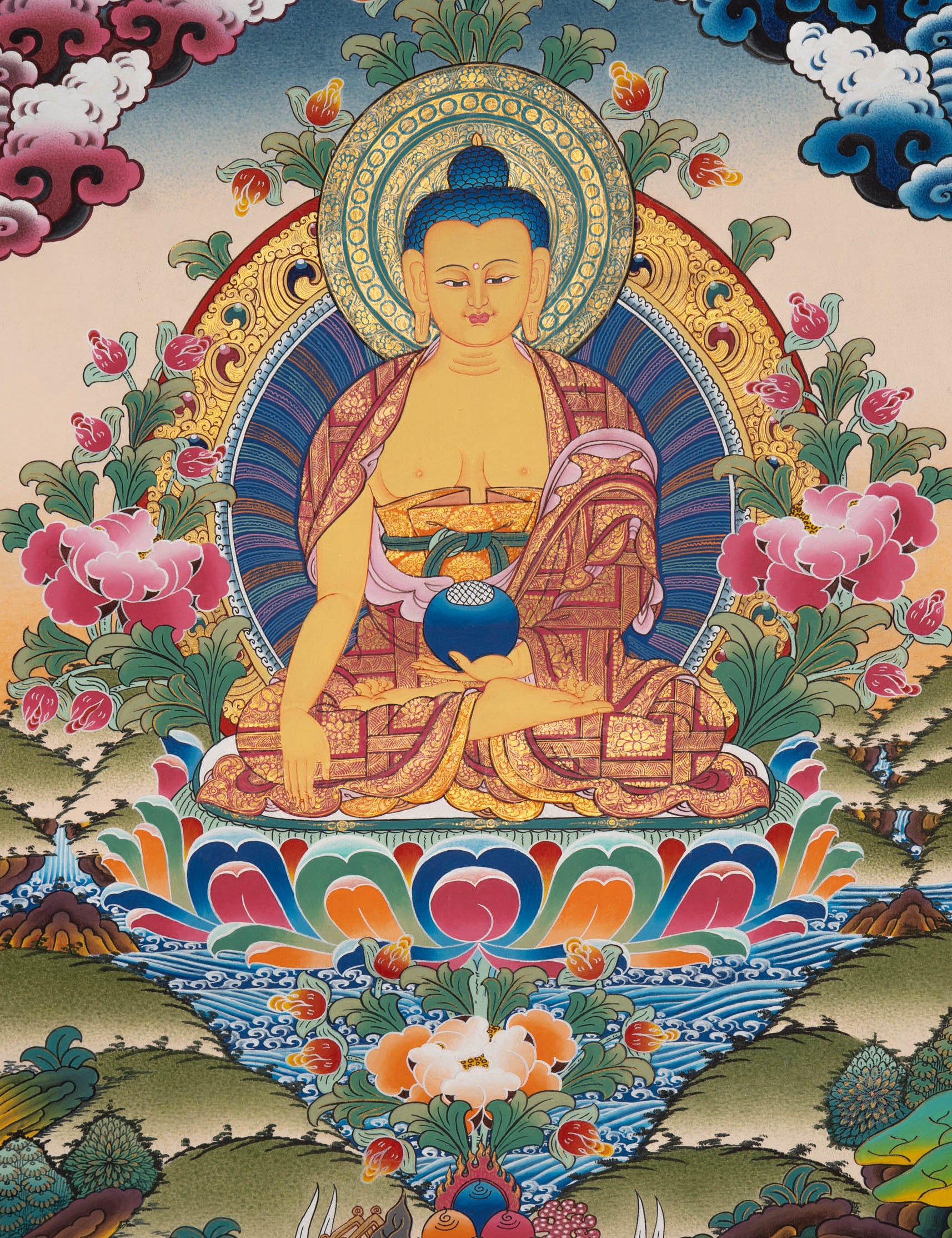 Shakyamuni Buddha Thangka - Tibetan Painting