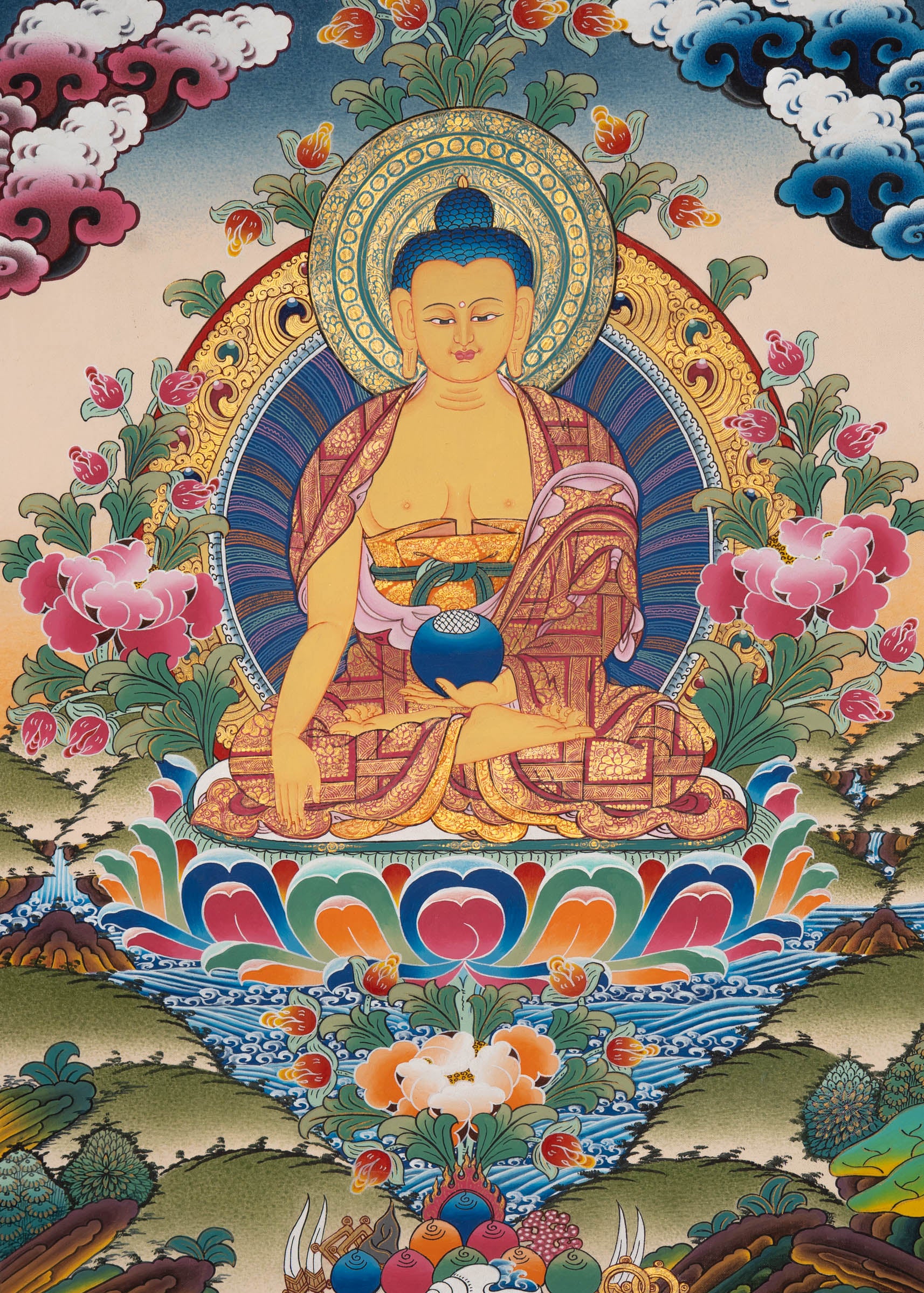  Shakyamuni Buddha Thangka - Tibetan Painting