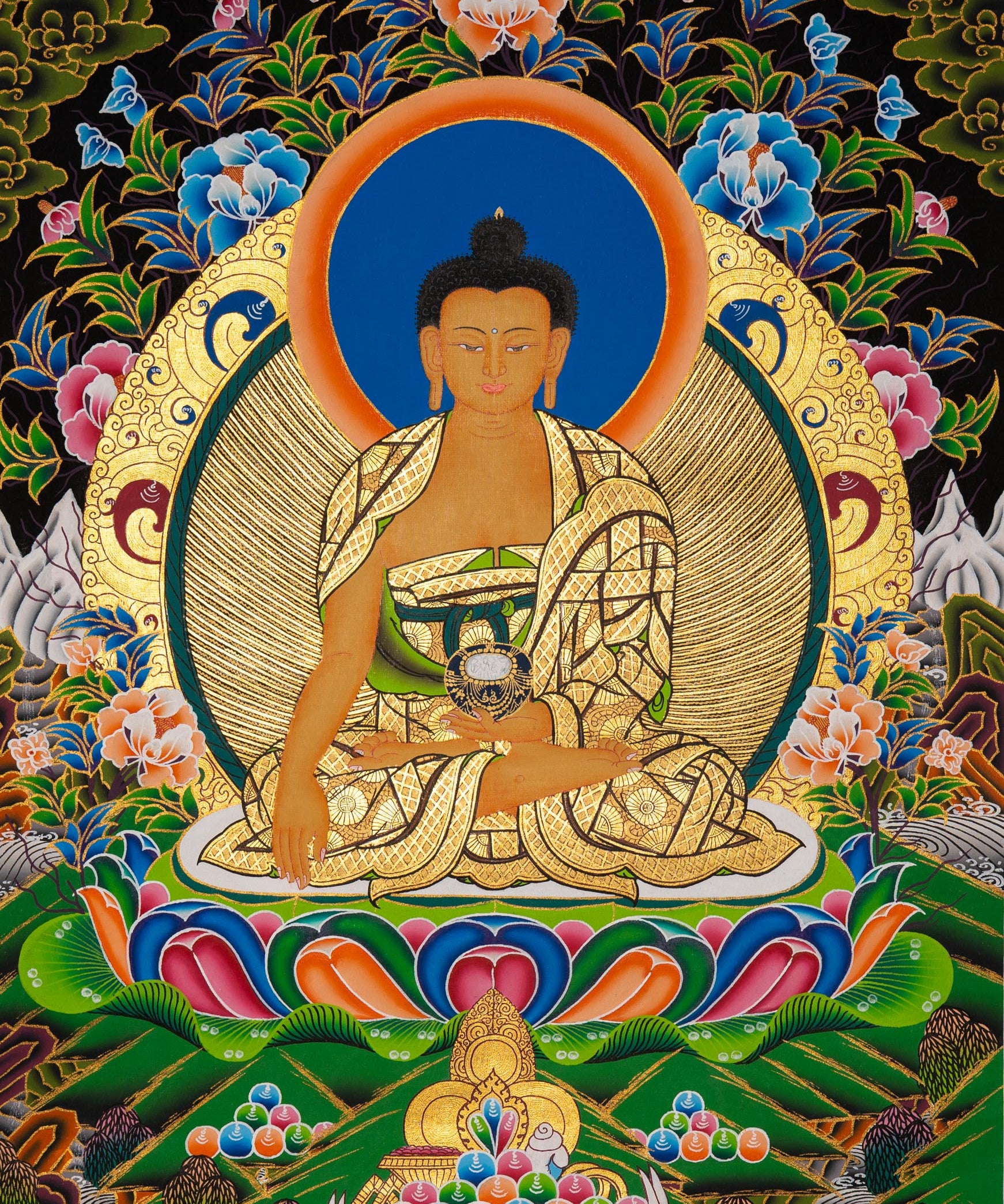 Shakyamuni Buddha - Tibetan Painting