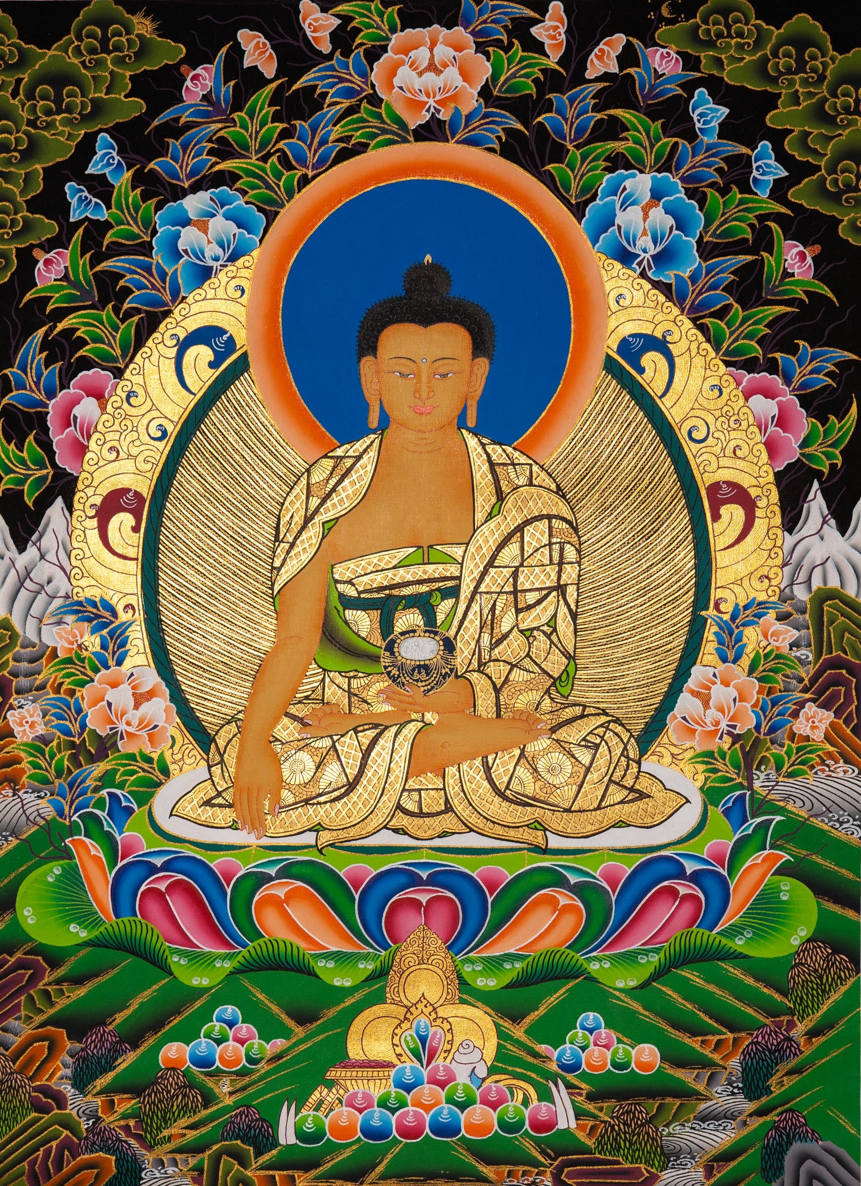 Shakyamuni Buddha - Tibetan Painting