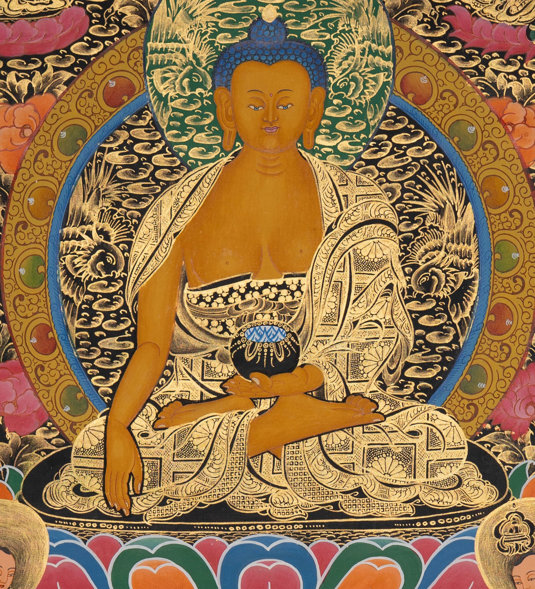 Shakyamuni Buddha Thangka - Tibetan Painting