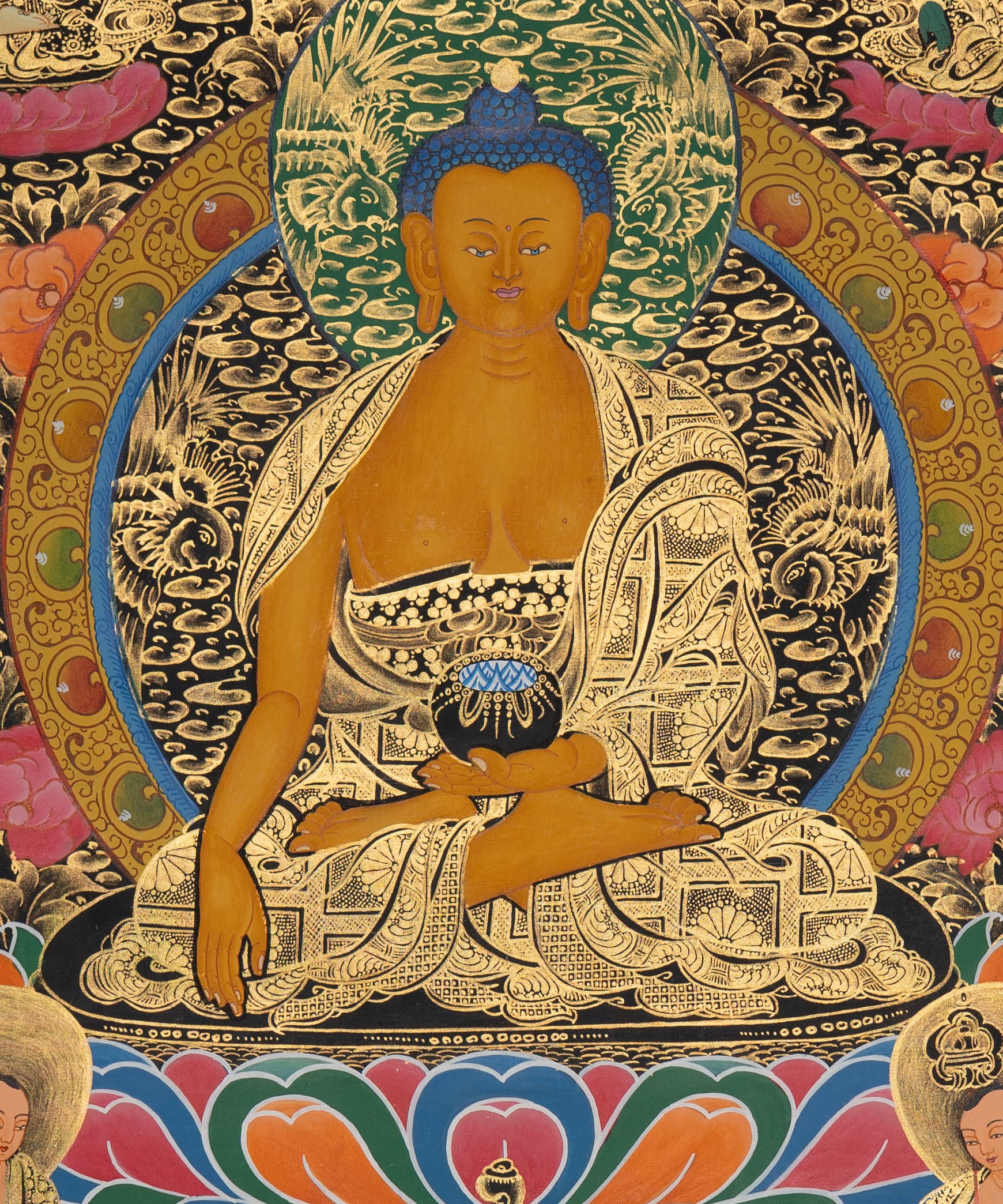 Shakyamuni Buddha Thangka - Tibetan Painting
